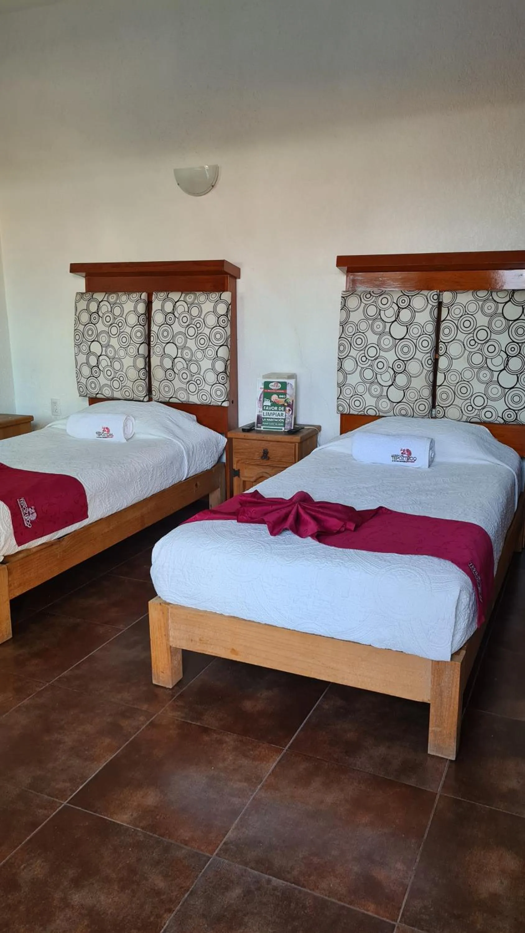 Bed in Hotel Leyenda del Tepozteco