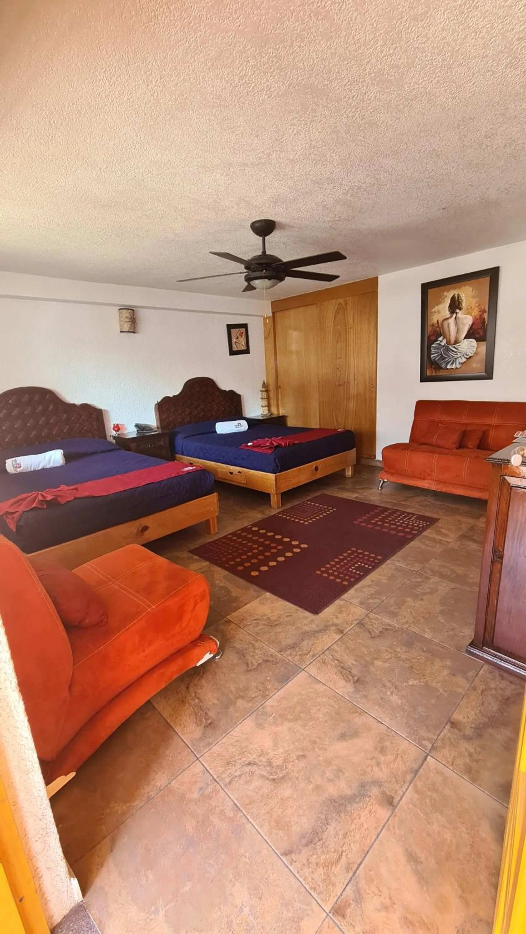 Bed in Hotel Leyenda del Tepozteco