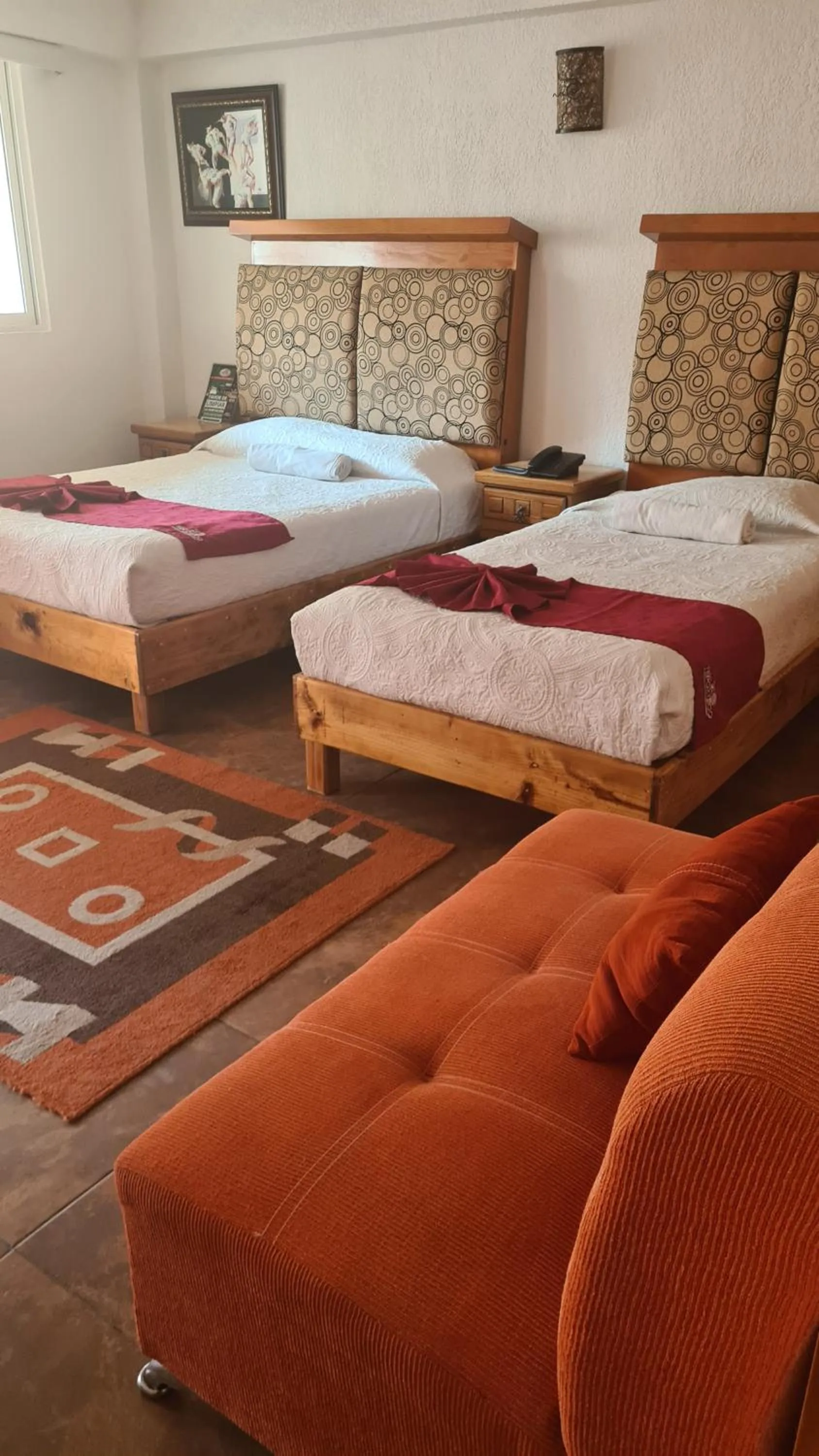 Bed in Hotel Leyenda del Tepozteco