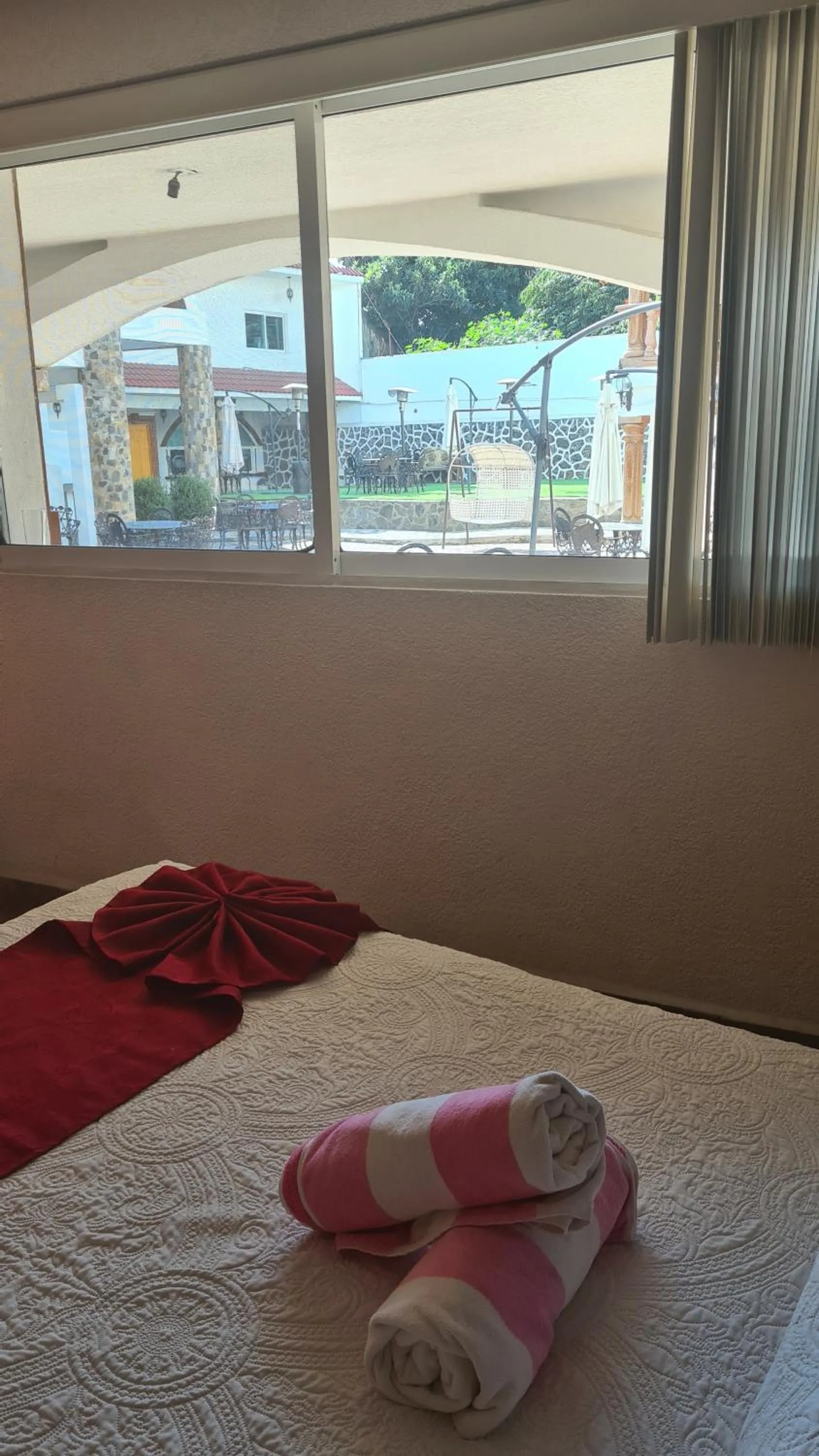 Bed in Hotel Leyenda del Tepozteco