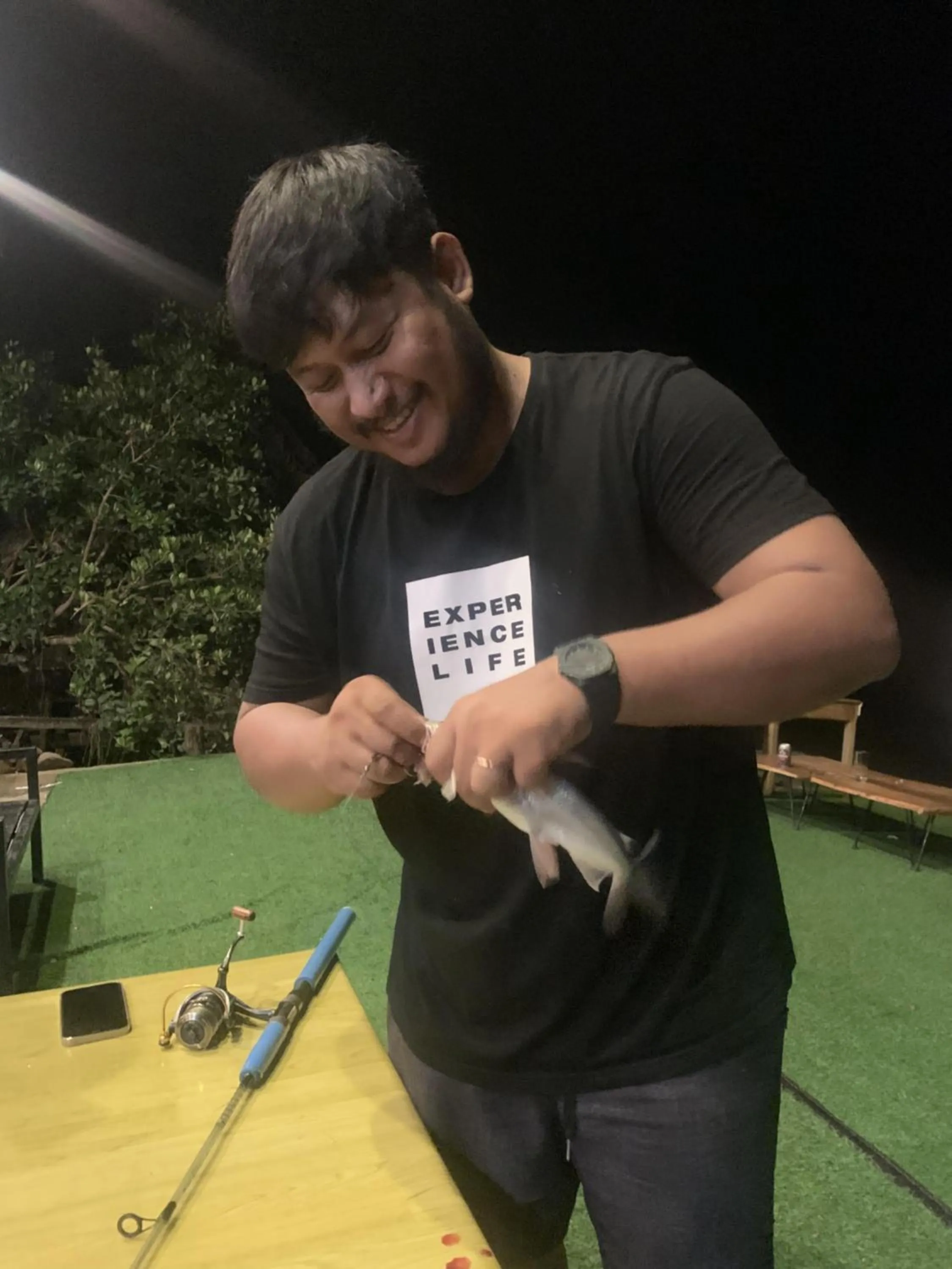 Fishing in Kampot River Bungalow by MAMA