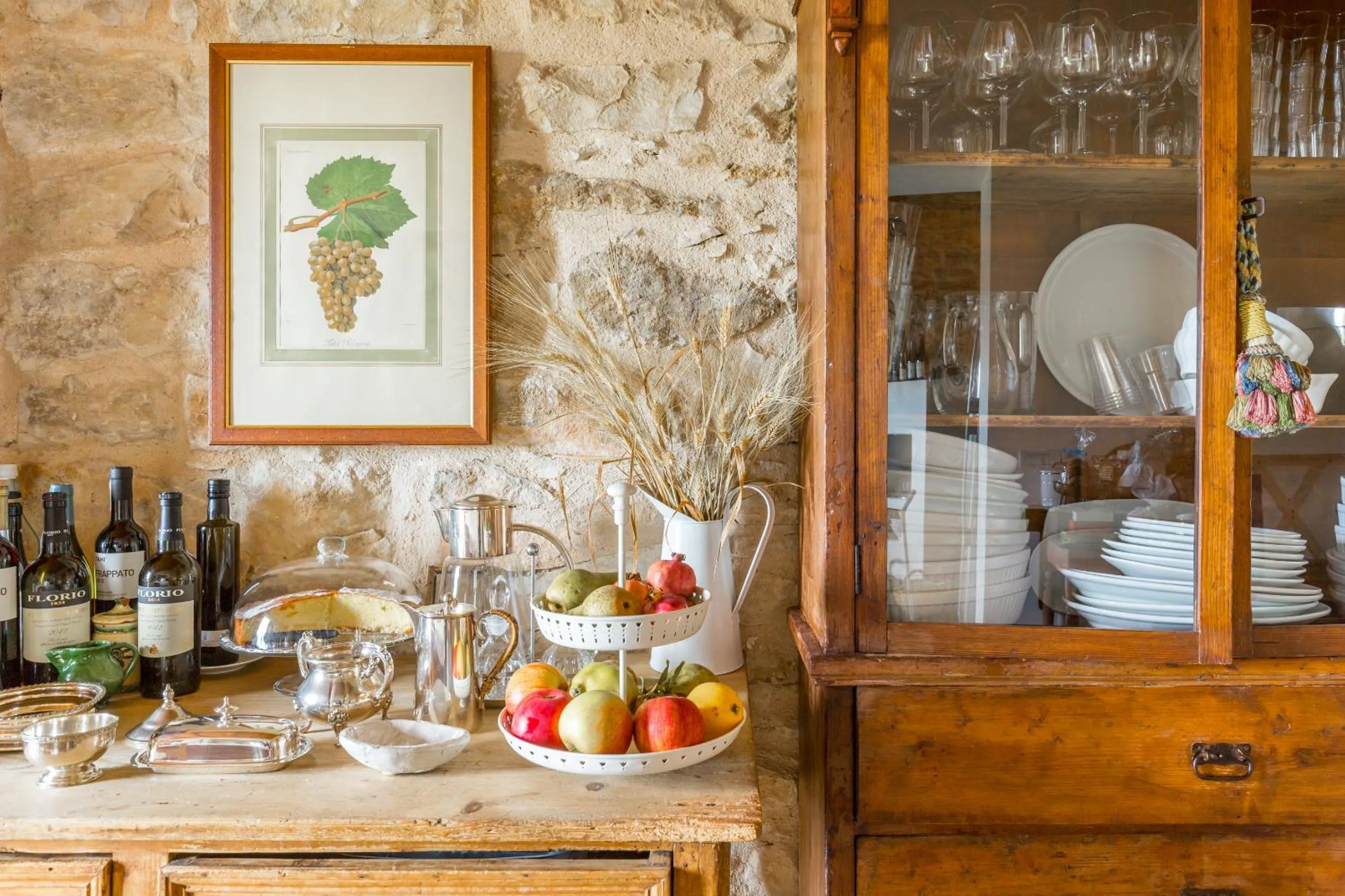 Food and drinks in Baglio Occhipinti