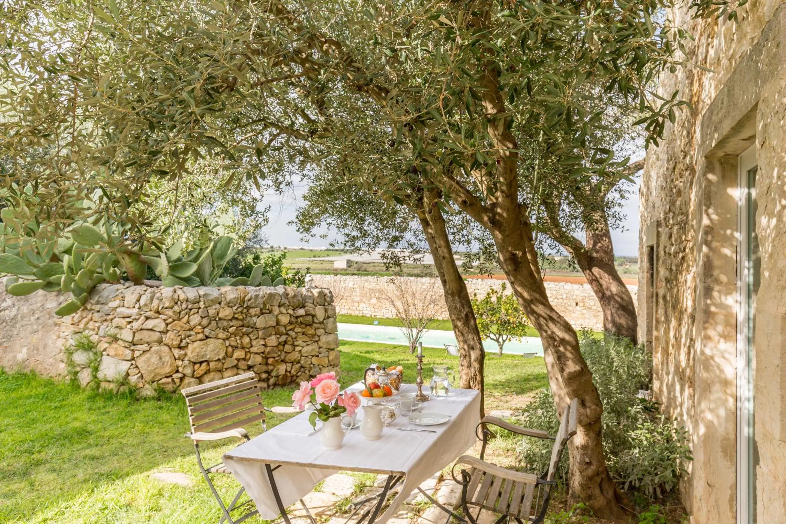 Garden view in Baglio Occhipinti