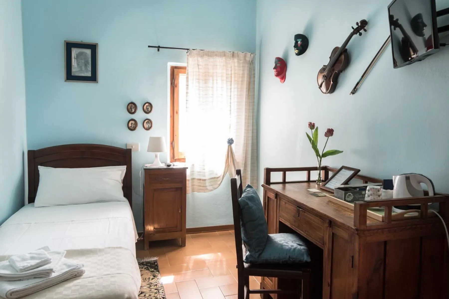 Bathroom, Bed in B&B Cantico Delle Creature