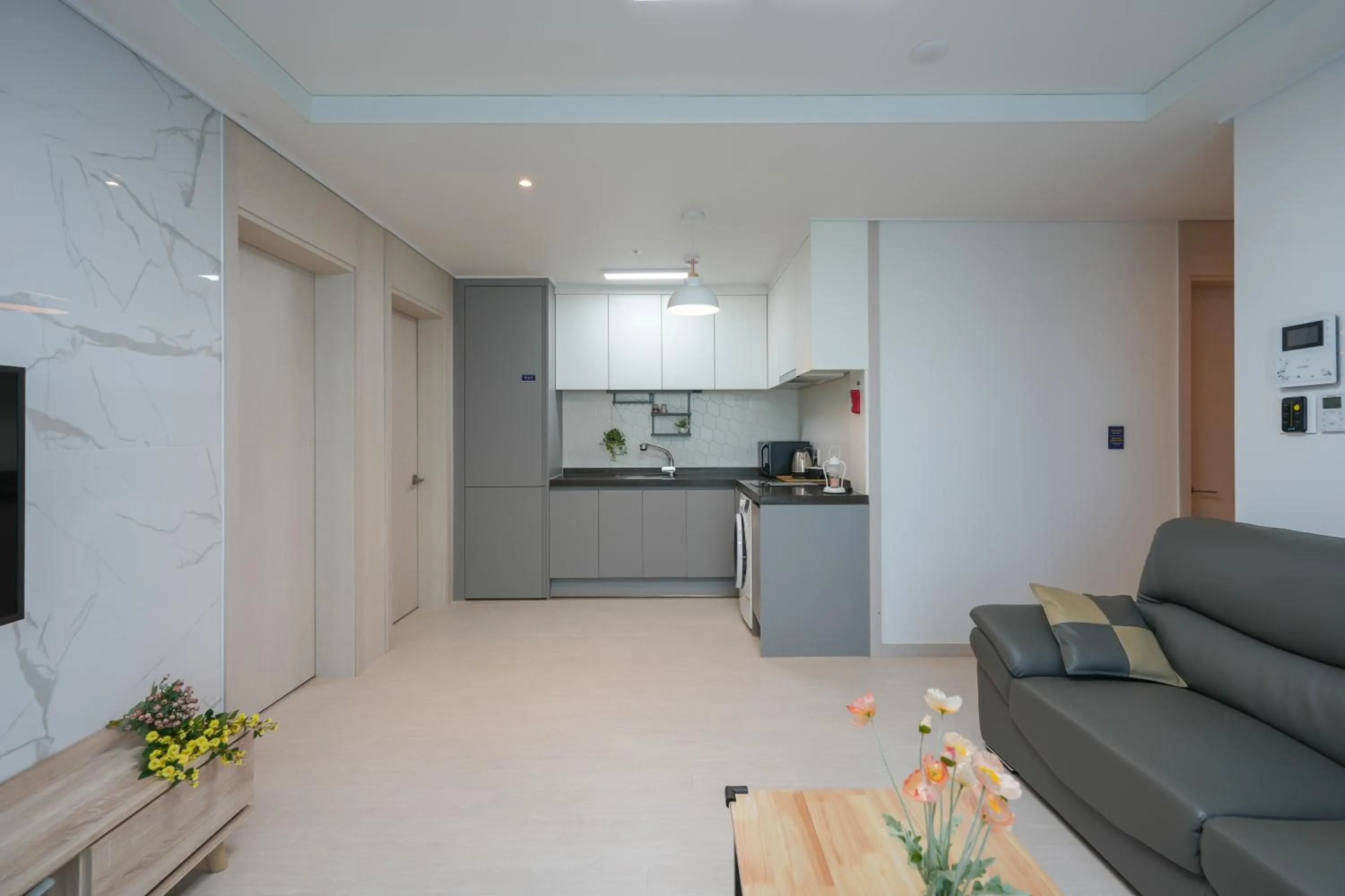 Kitchen or kitchenette in Firstcity Hotel YEOSU