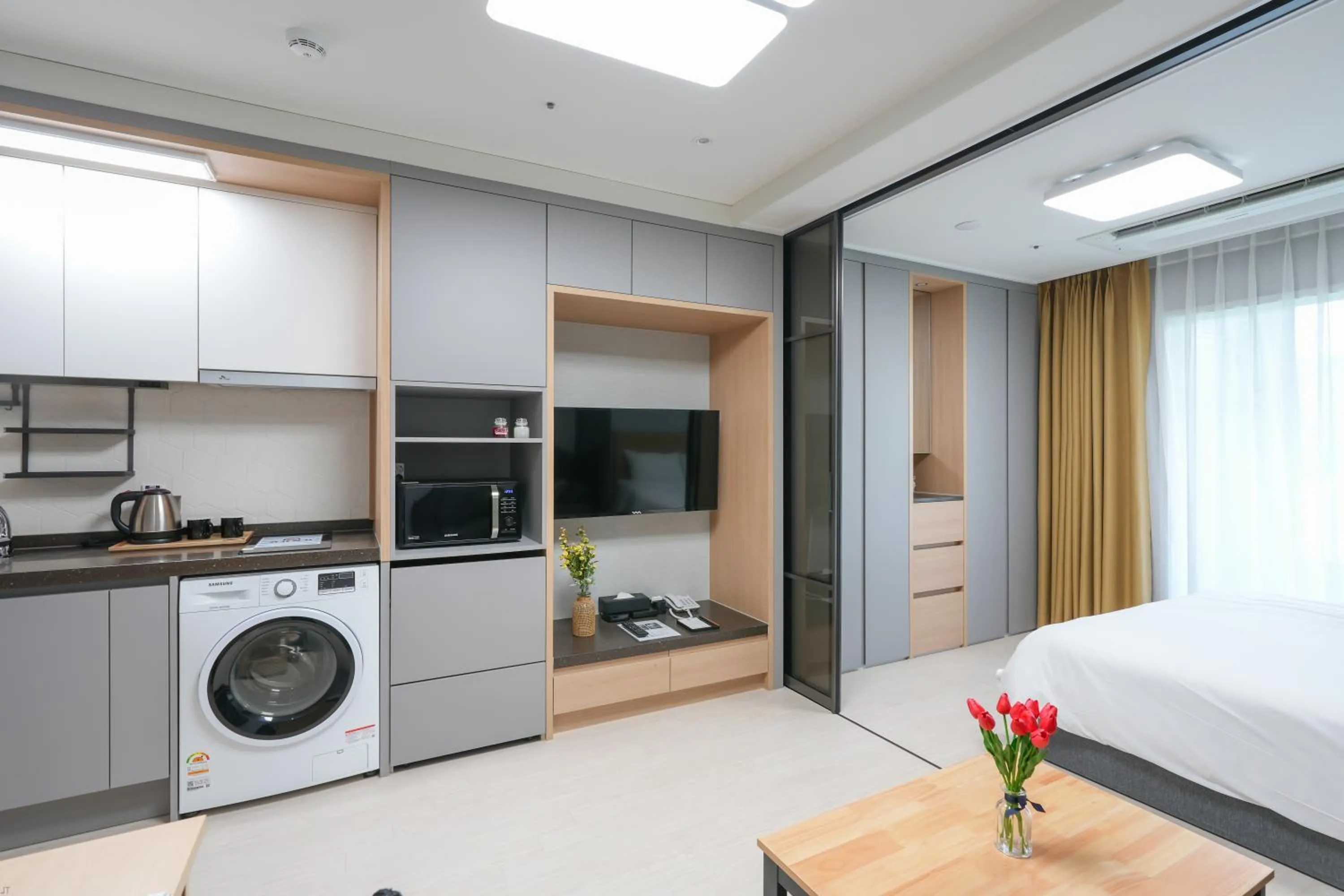 Bed in Firstcity Hotel YEOSU