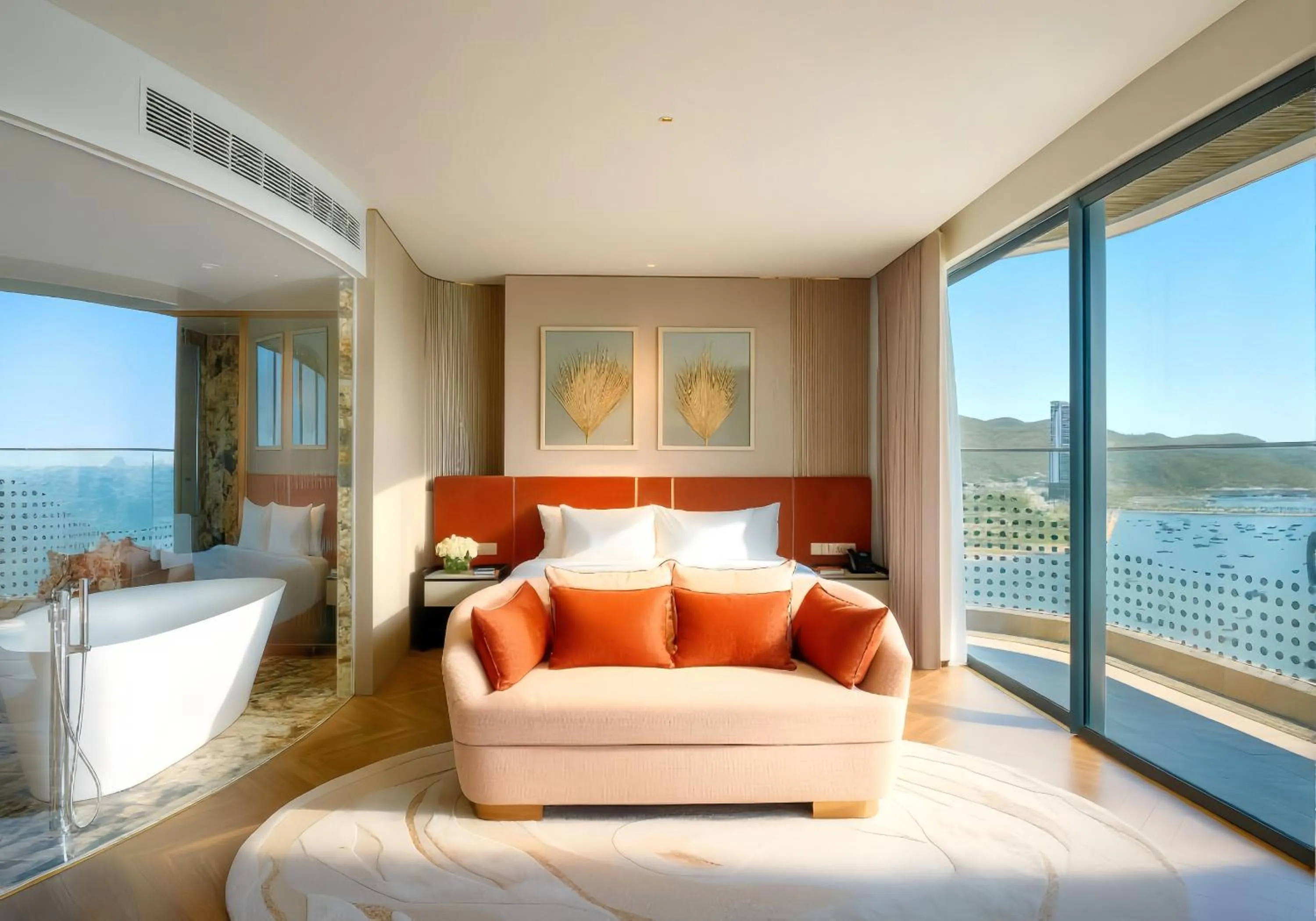 Bedroom, Bed in The Morning Glow - Handwritten Collection