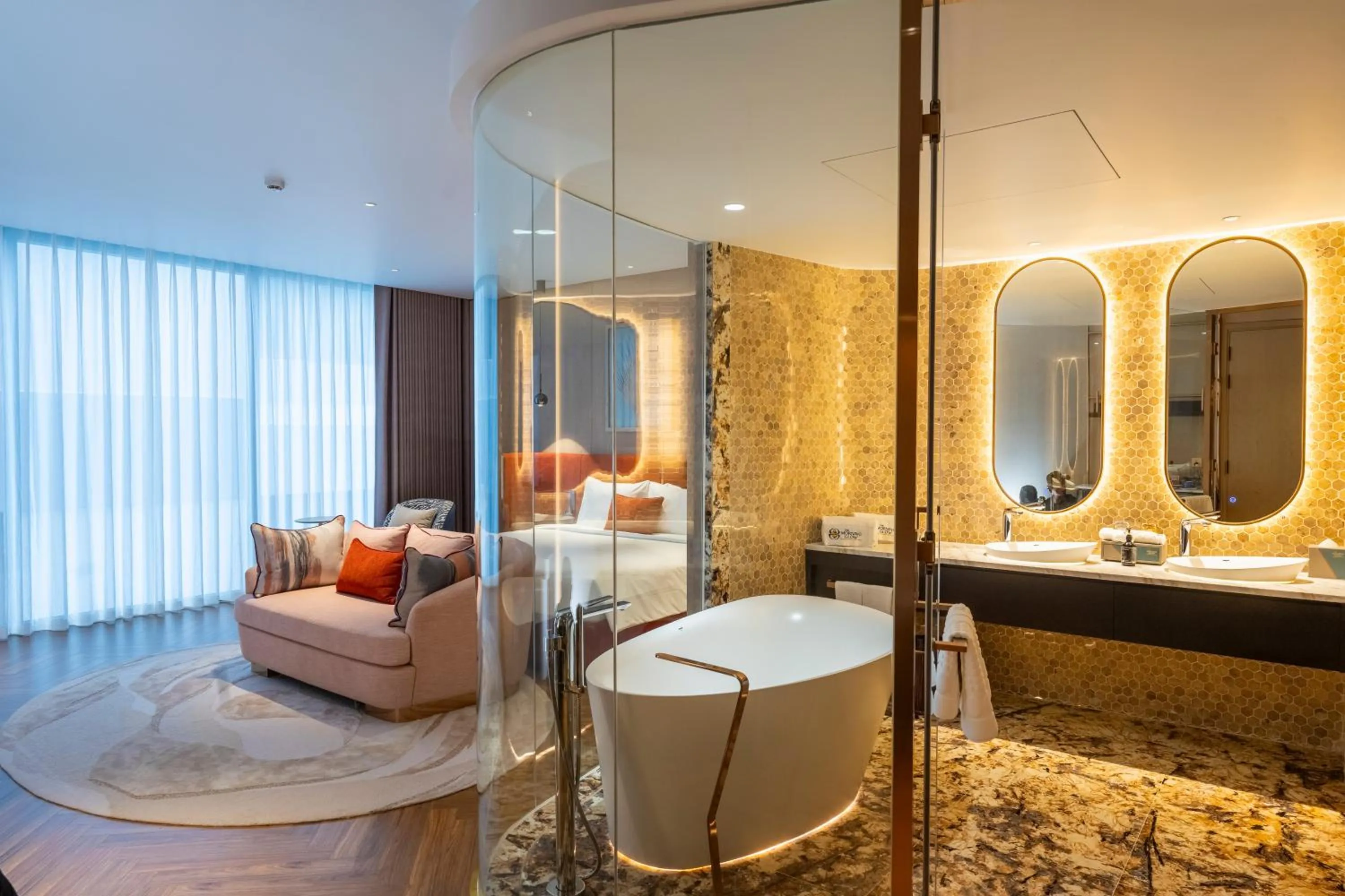 Bathroom, Bed in The Morning Glow - Handwritten Collection