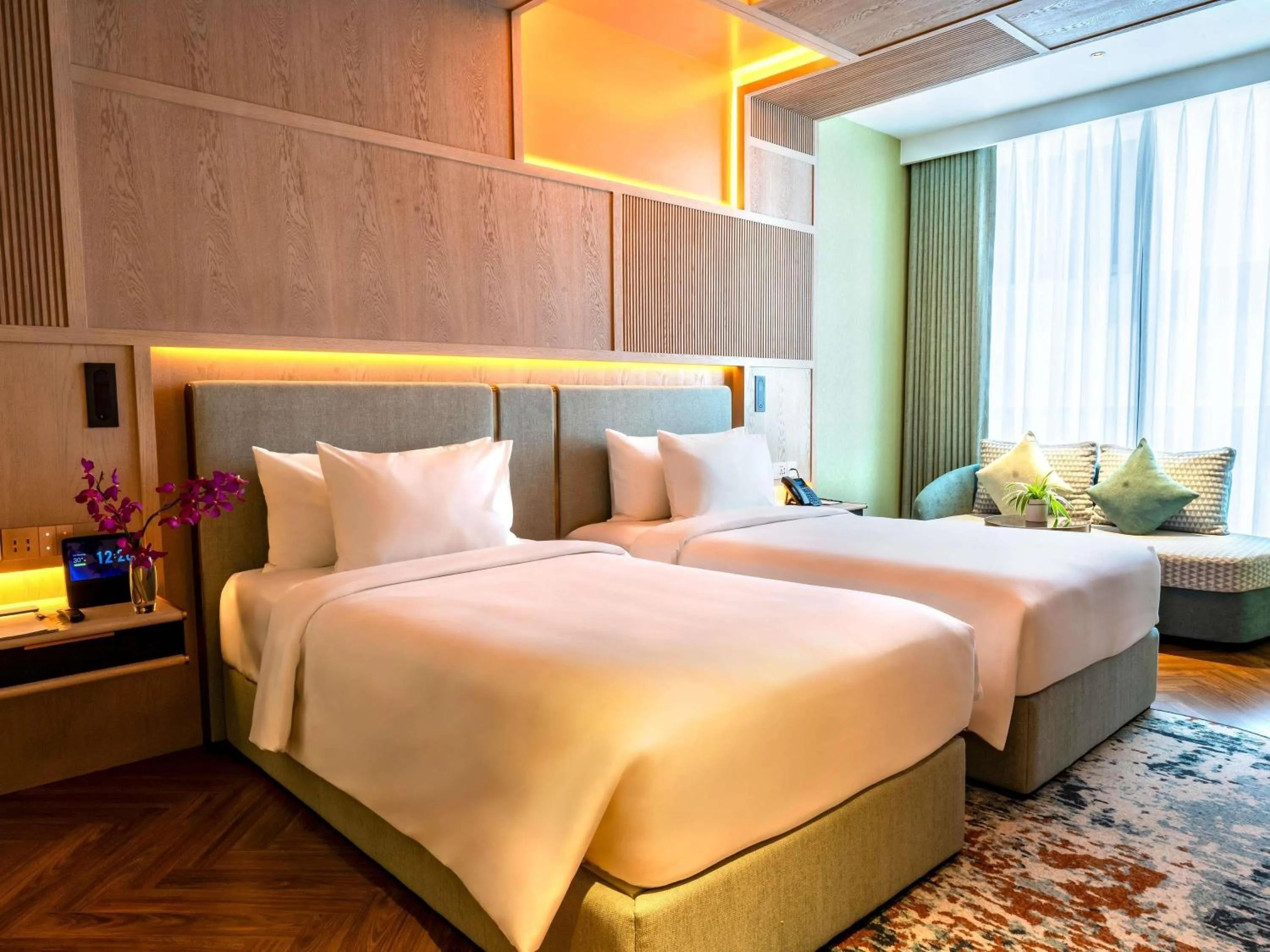 Bedroom, Bed in The Morning Glow - Handwritten Collection