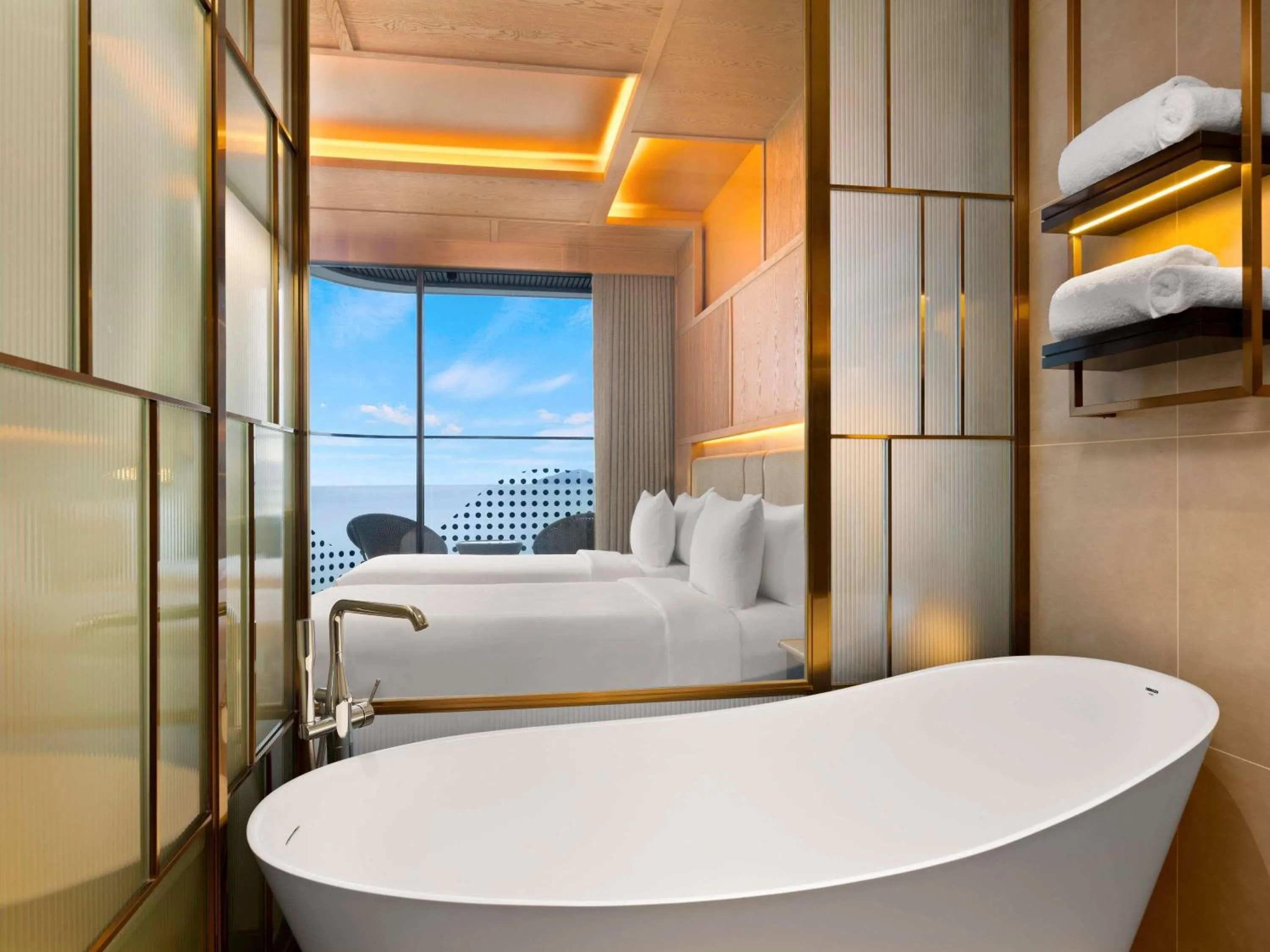 Bedroom, Bed in The Morning Glow - Handwritten Collection