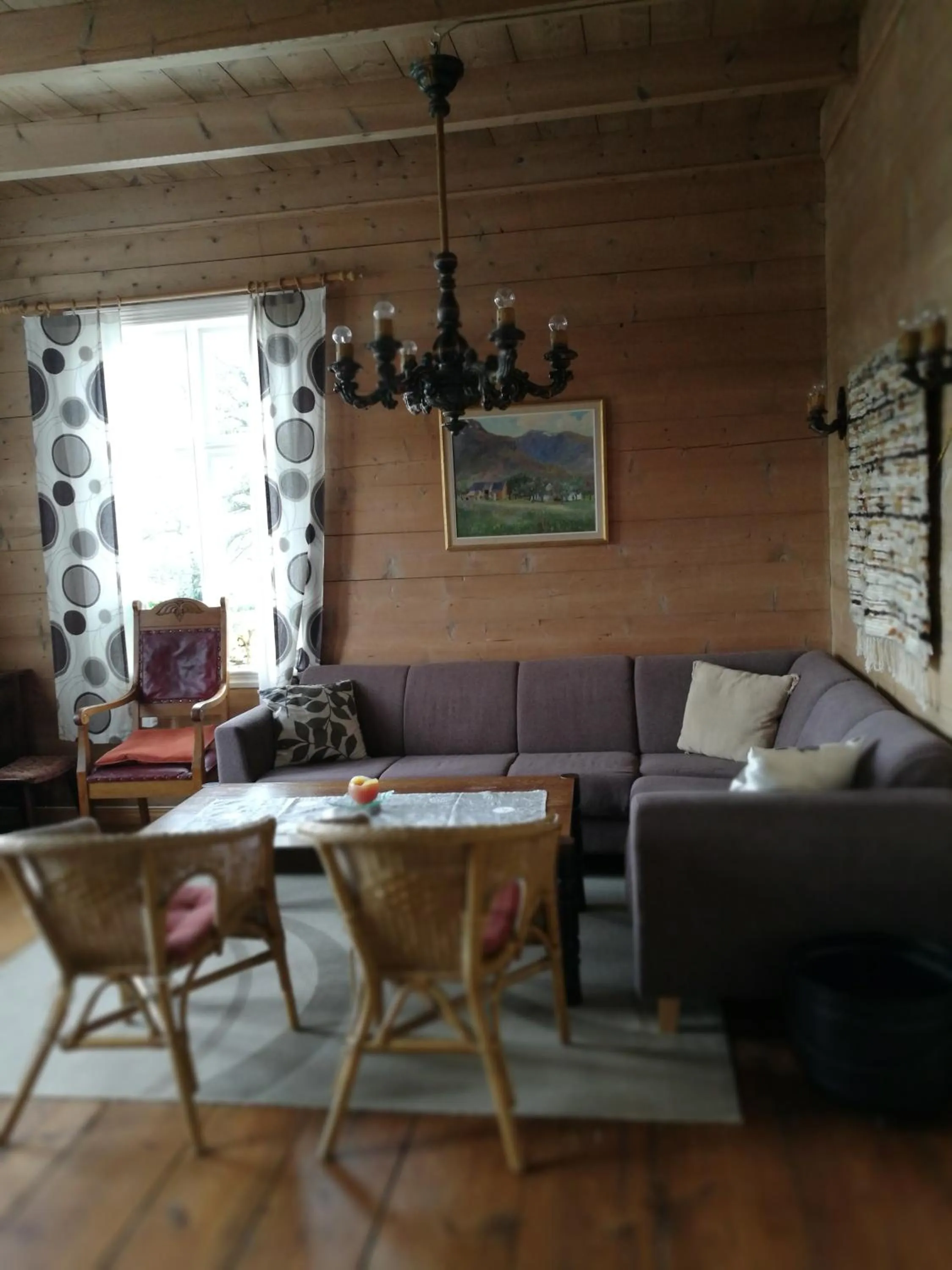 Communal lounge/ TV room in Dønhaug Gjestegard