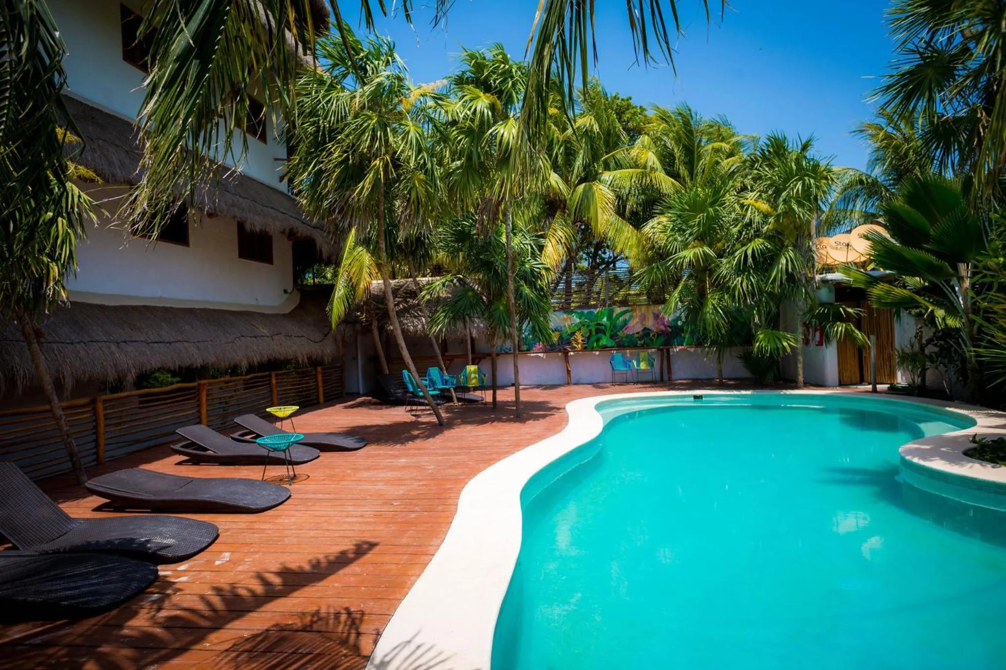 Swimming pool in La Palma Holbox