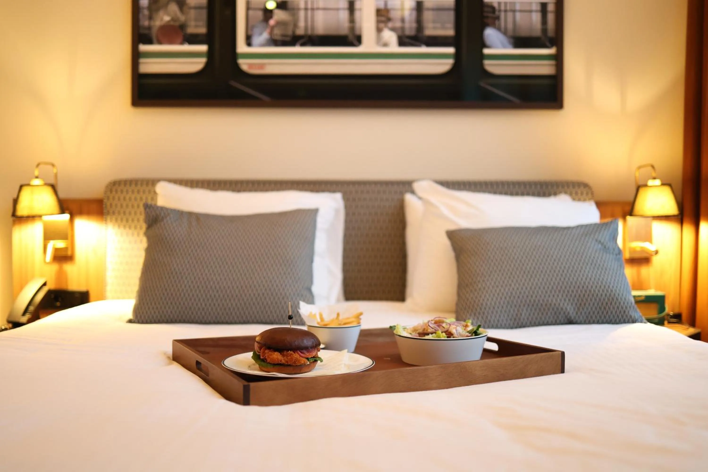 Photo of the whole room, Bed in De Plesman Hotel The Hague