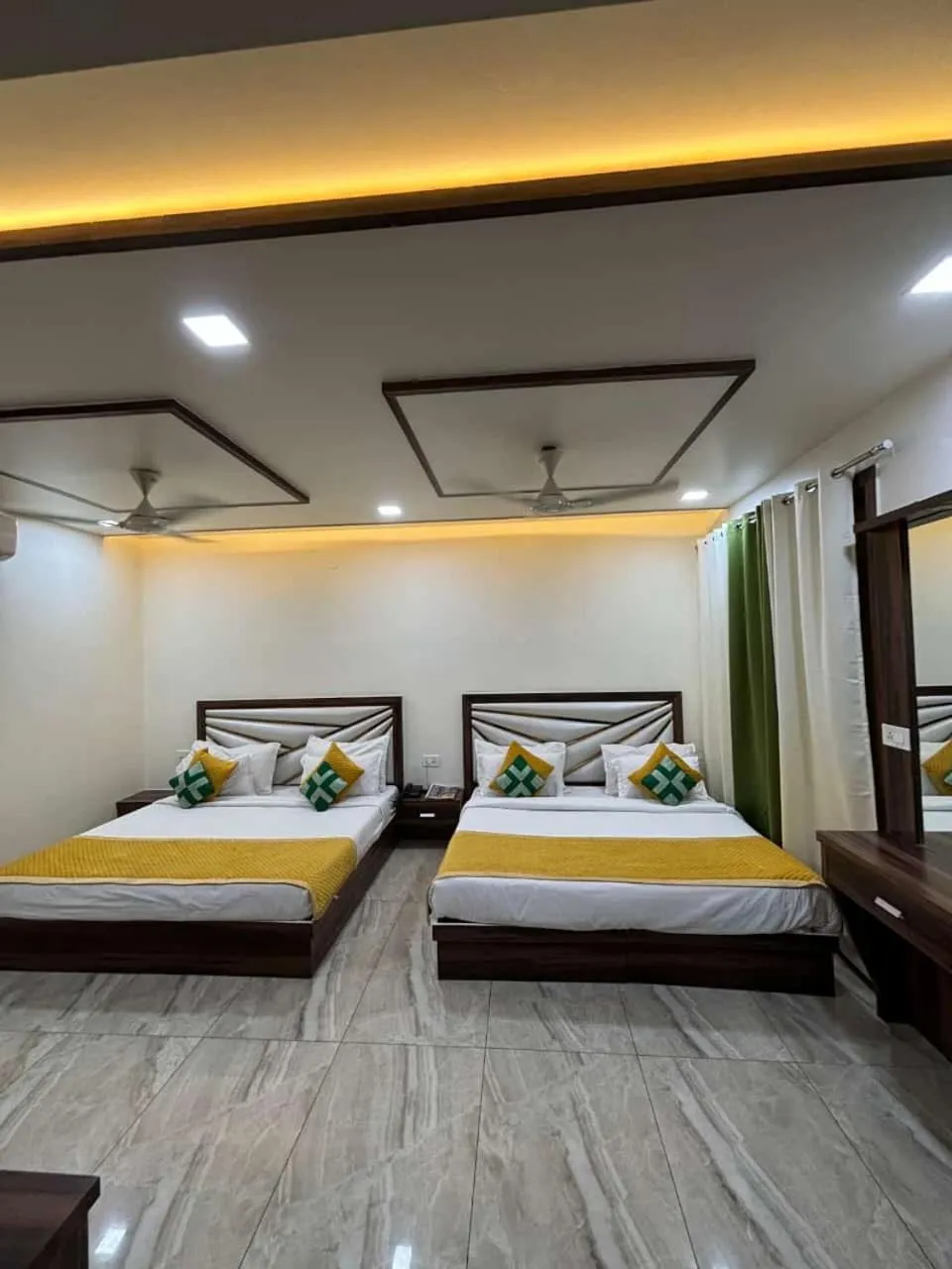 Bedroom, Bed in The Crown Hotel Agra near Taj Mahal & Restaurant