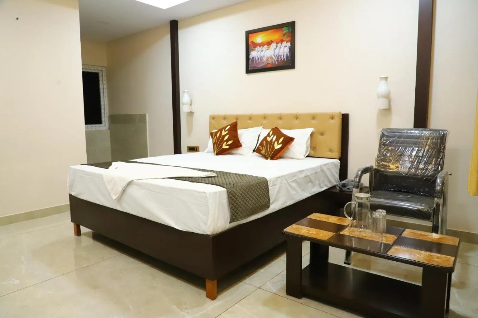 Bed in Gokulam Grand