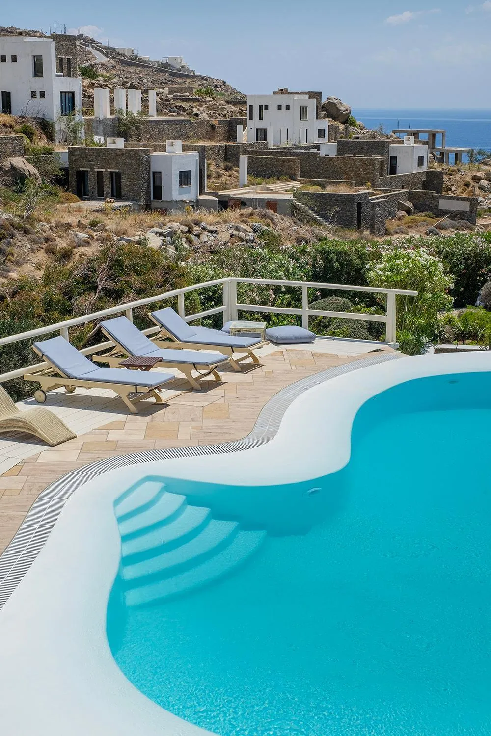 Pool view in Nama Villas