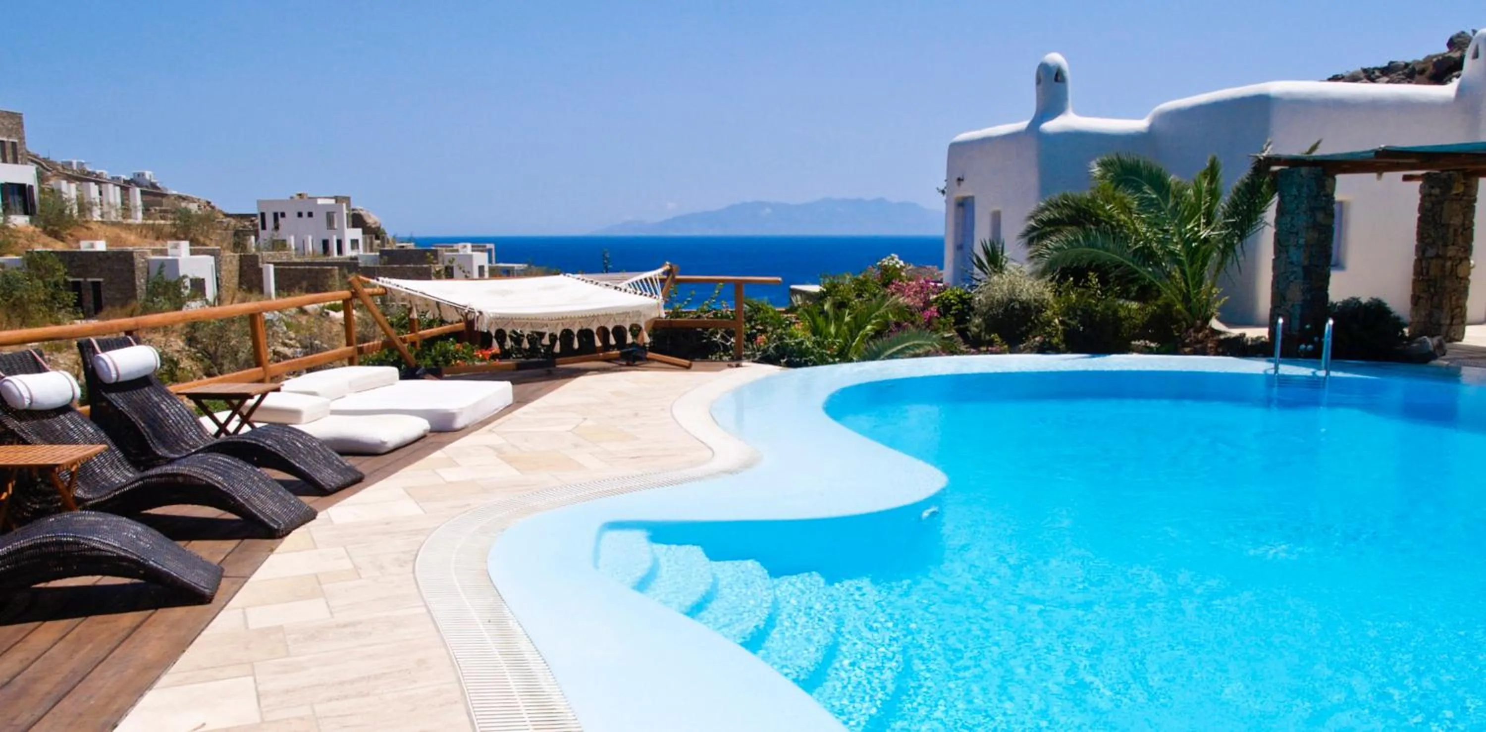 Pool view in Nama Villas