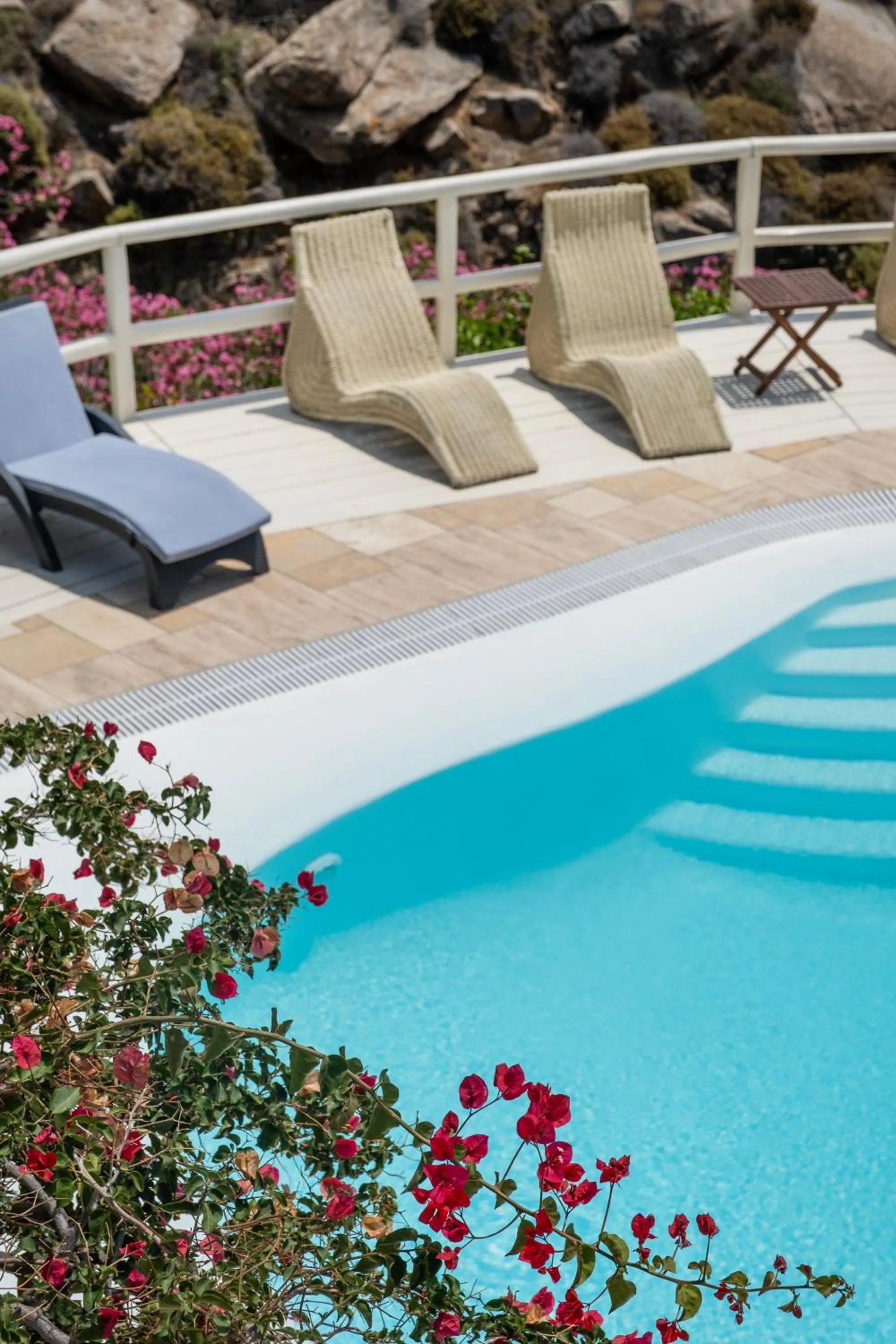 Pool view in Nama Villas