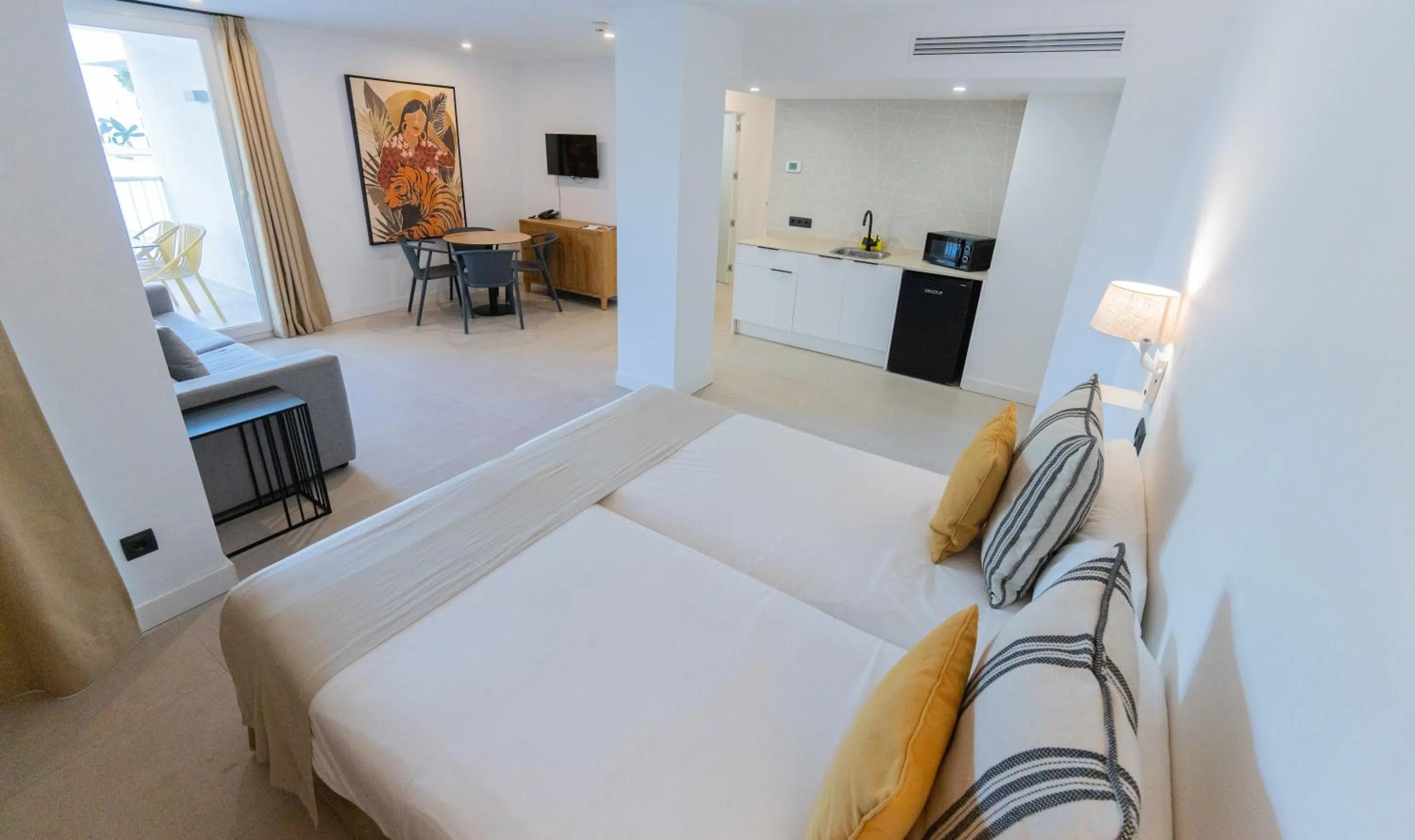 Area and facilities, Bed in Apartamentos Vistasol