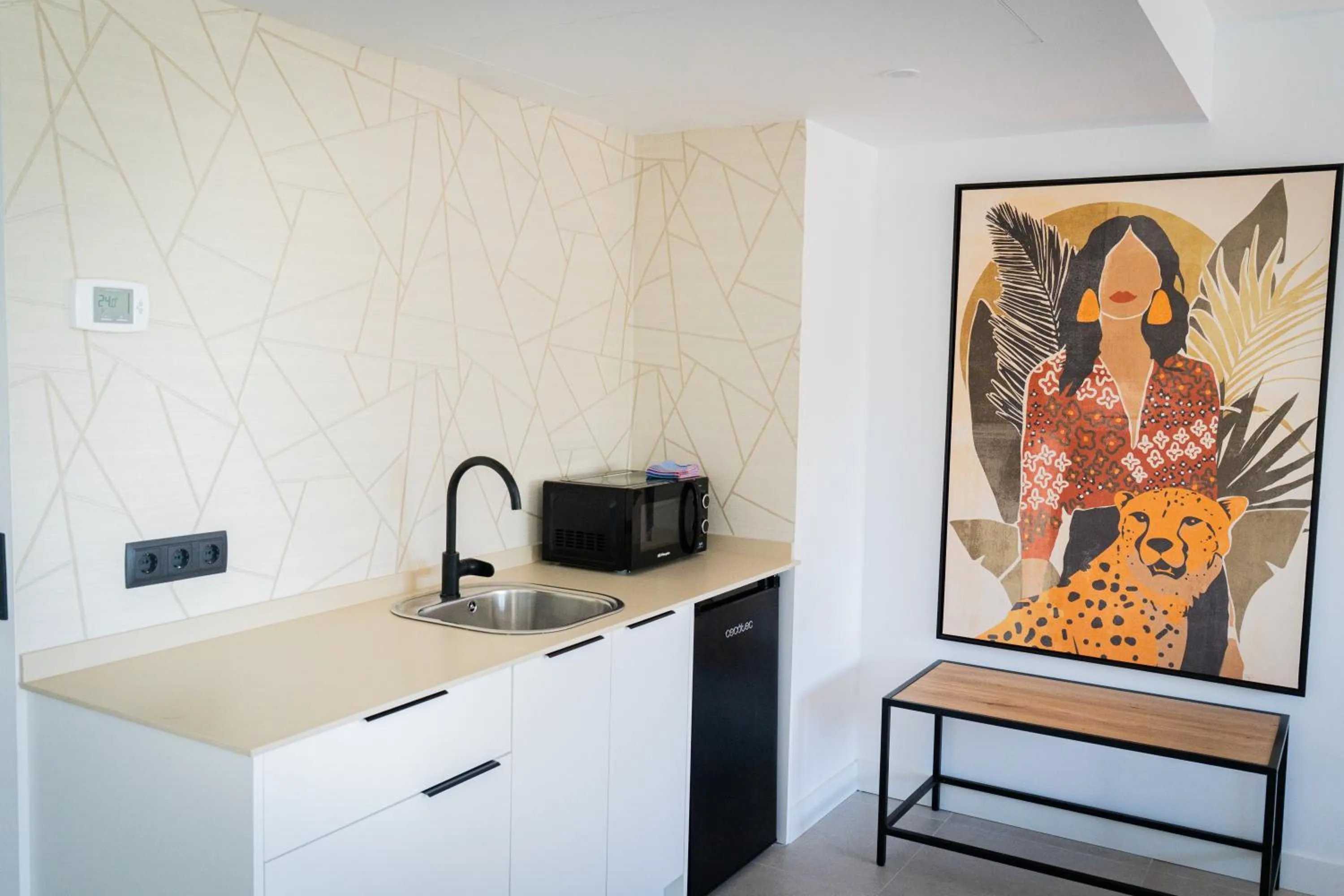 Kitchen or kitchenette in Apartamentos Vistasol