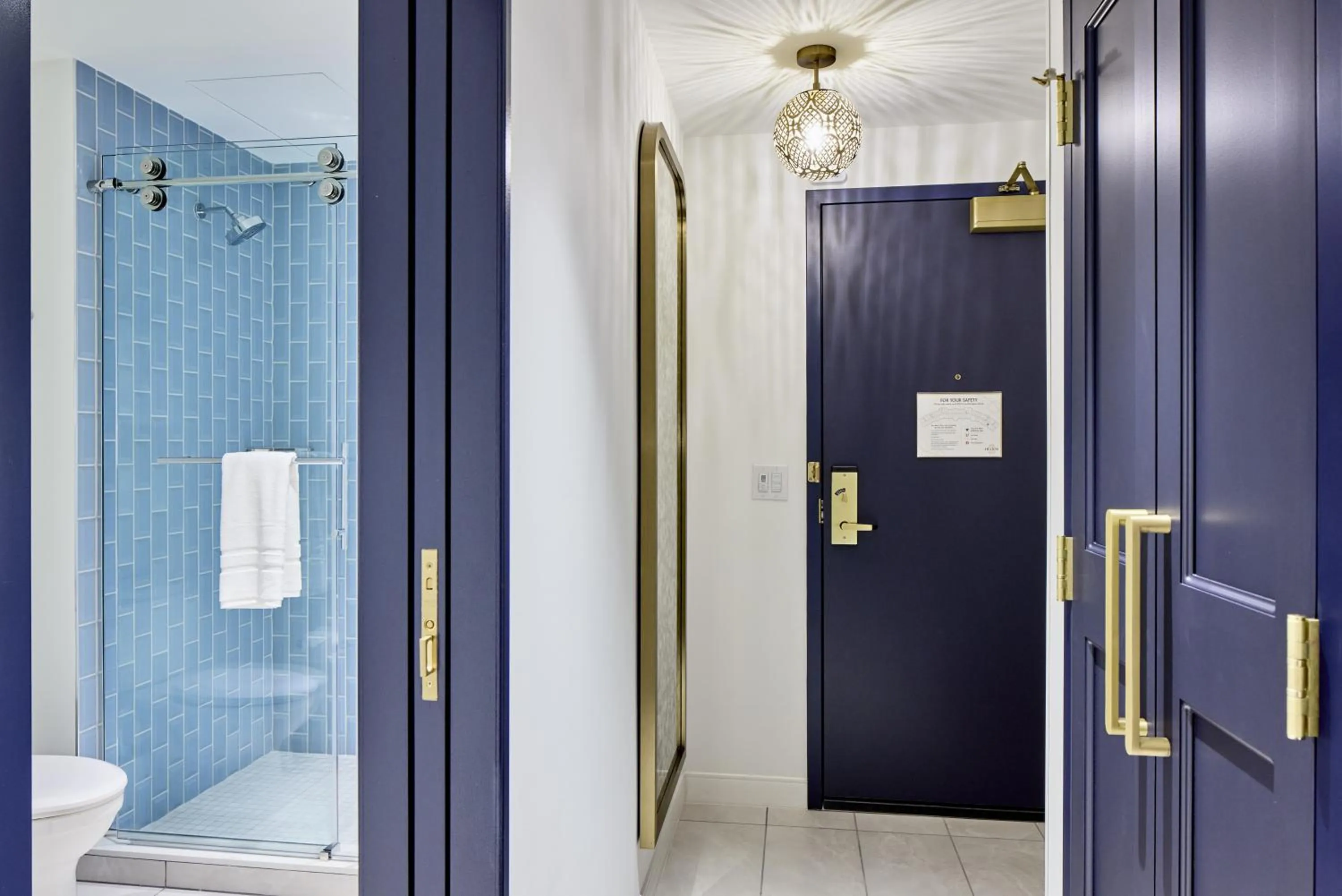 Bathroom in Universal's Helios Grand Hotel, a Loews Hotel
