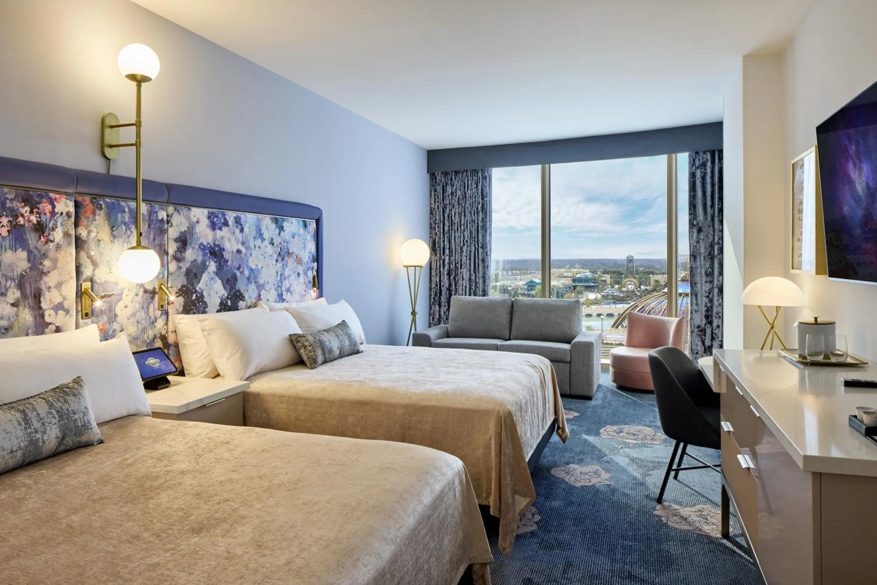 Bedroom, Bed in Universal's Helios Grand Hotel, a Loews Hotel