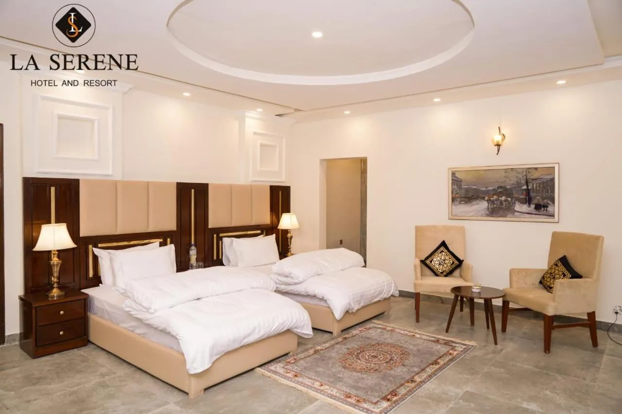 Restaurant/places to eat, Bed in La Serene Hotel and Resort Kalam by Khan Familia Travels