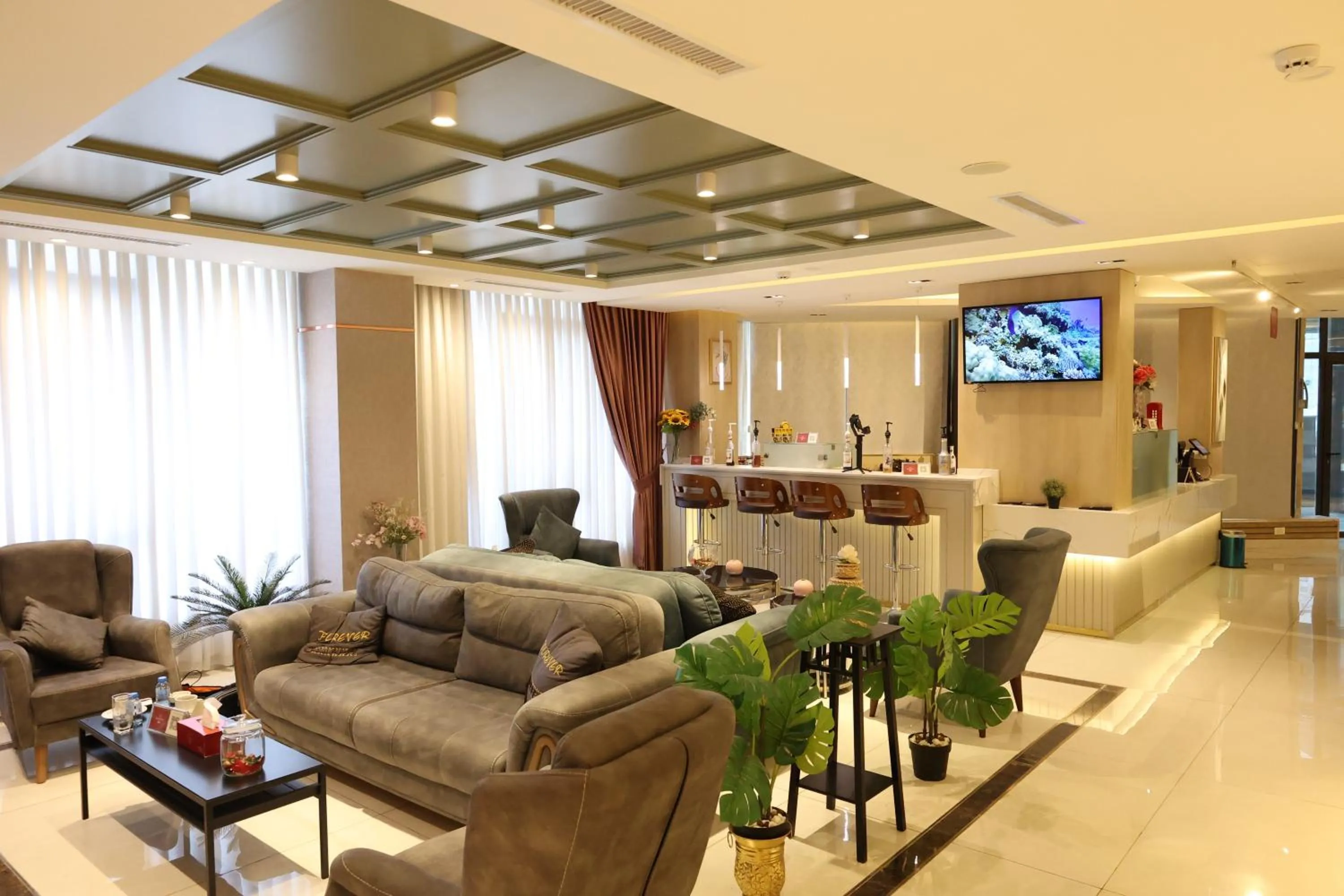 Communal lounge/ TV room in Londrina Hotel