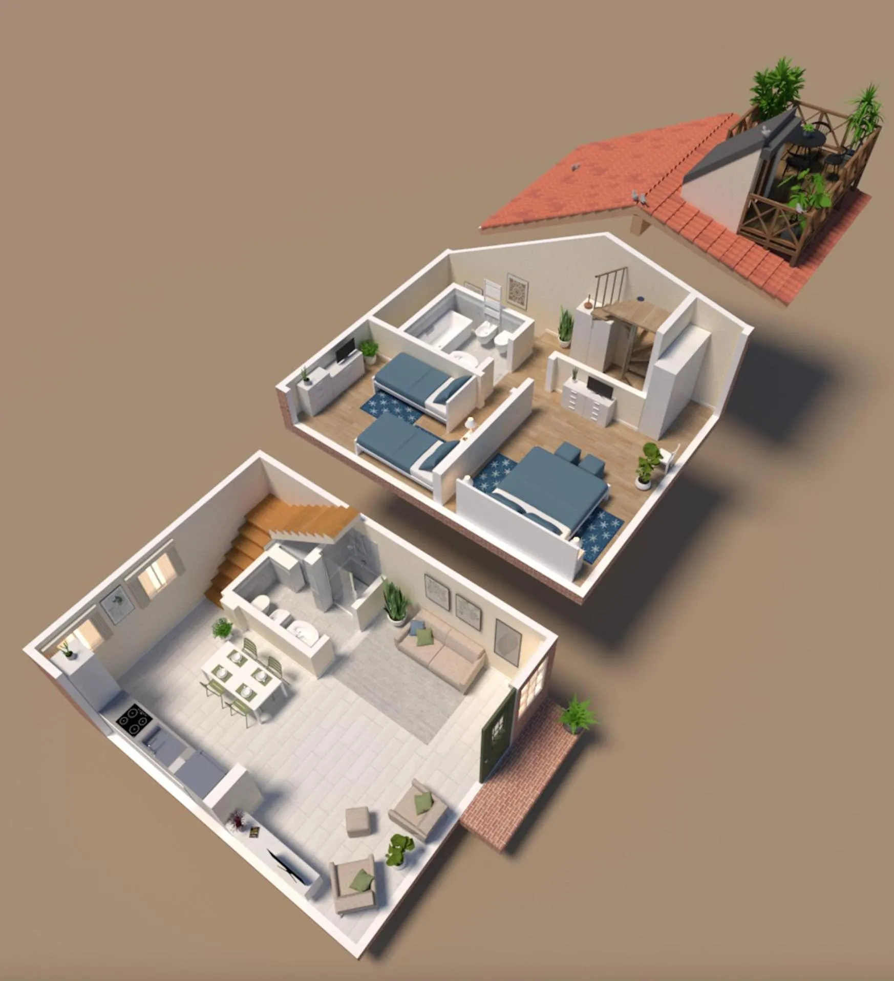Floor plan in Ca' Degli Antichi Giardini Apartments