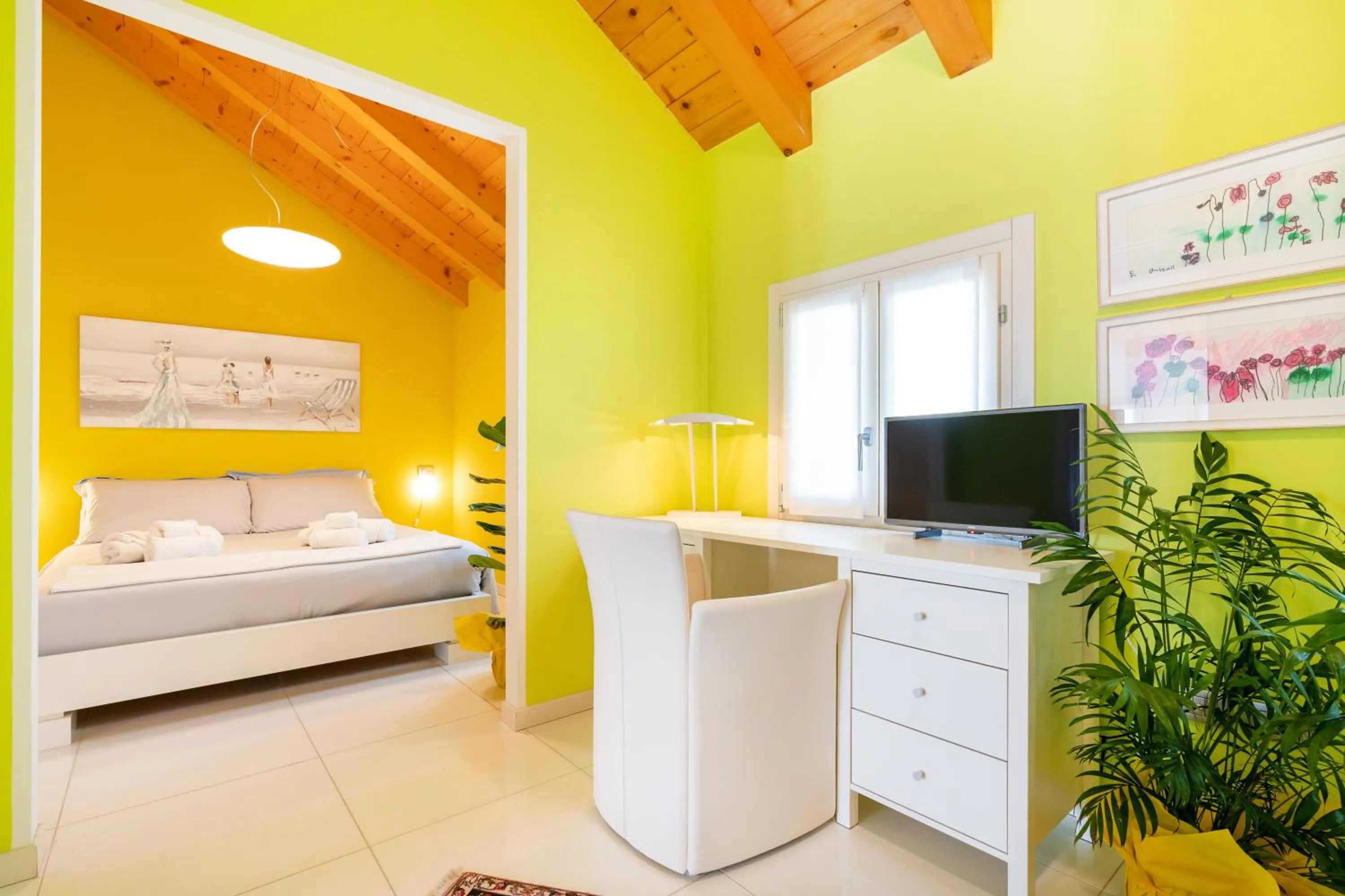 Bed in Ca' Degli Antichi Giardini Apartments