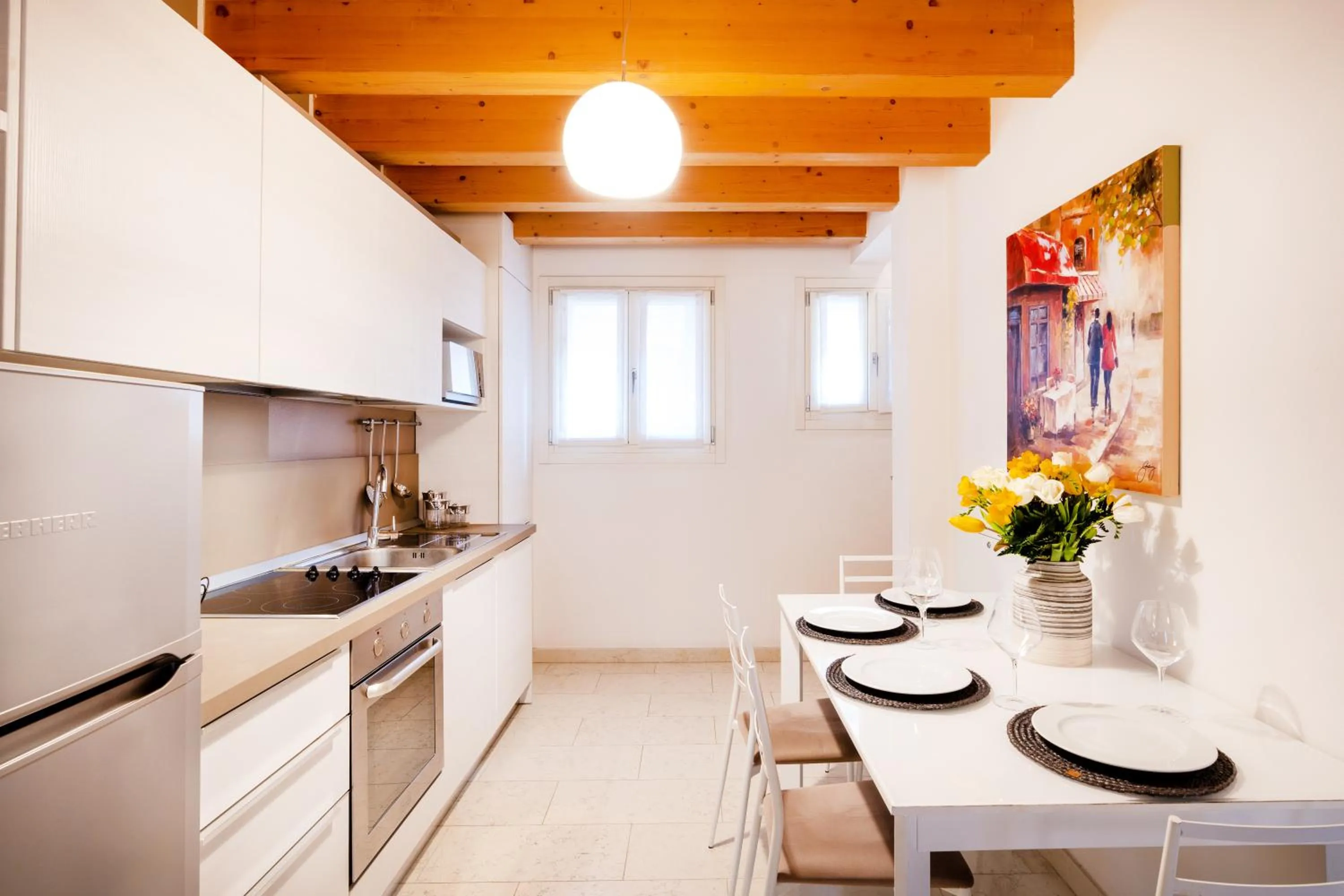 Kitchen or kitchenette in Ca' Degli Antichi Giardini Apartments