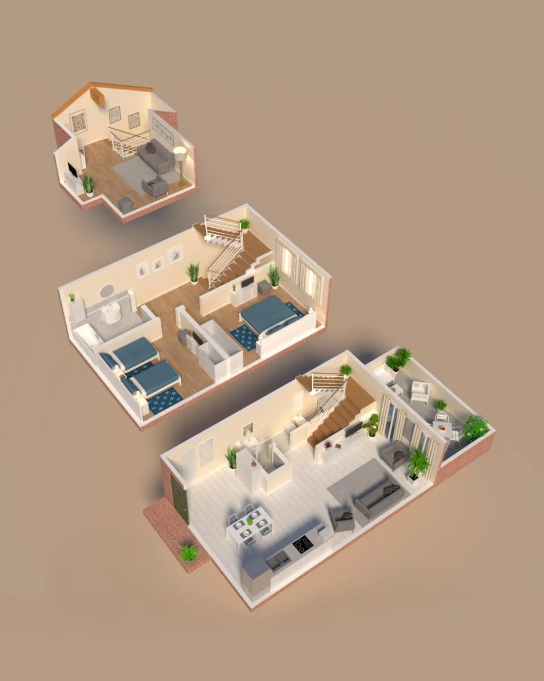Floor plan in Ca' Degli Antichi Giardini Apartments