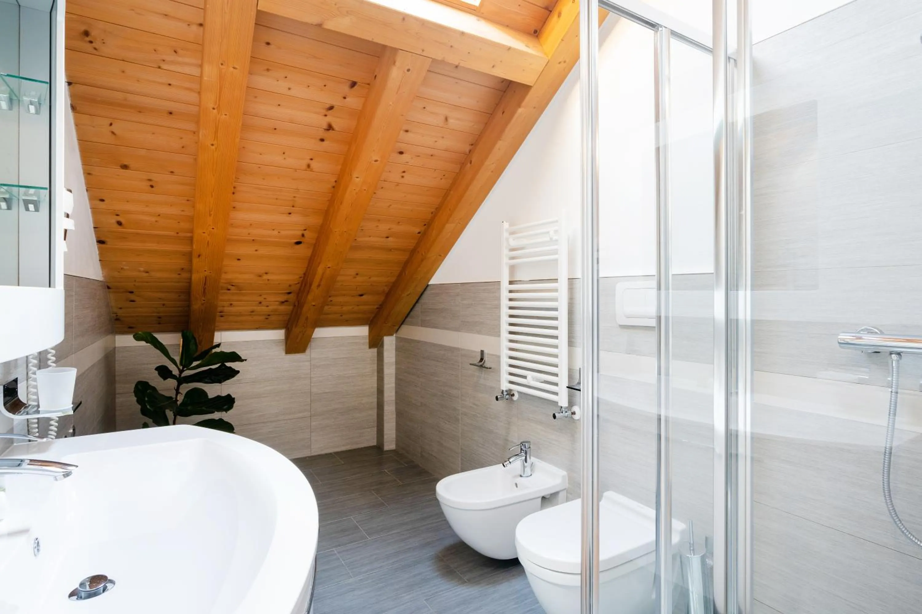 Shower in Ca' Degli Antichi Giardini Apartments