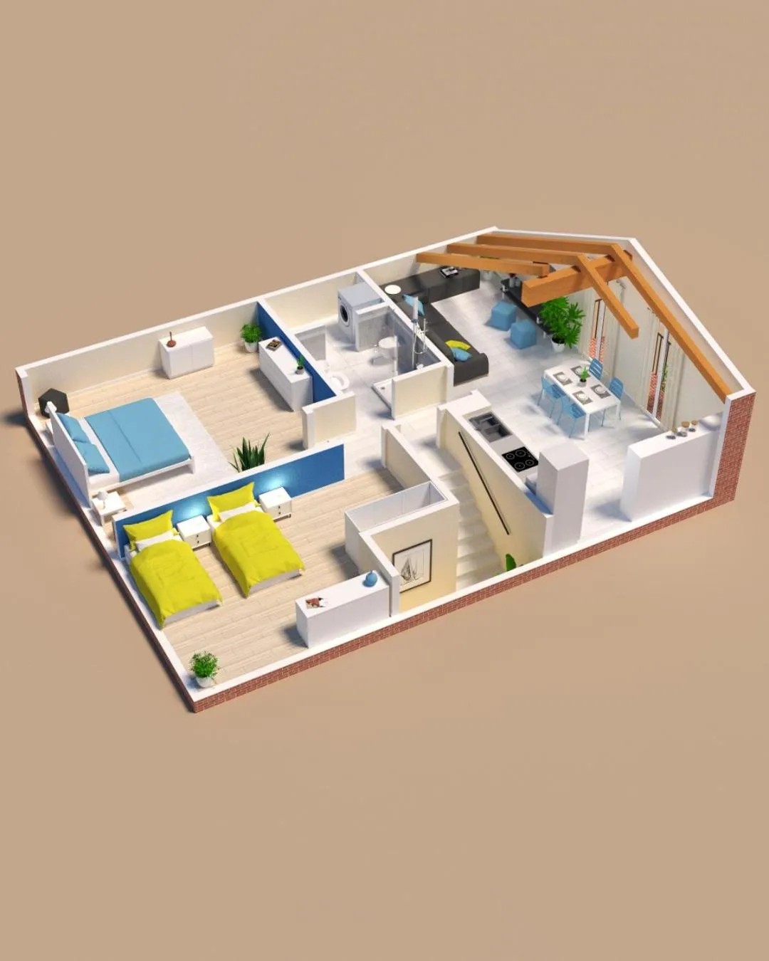 Floor plan in Ca' Degli Antichi Giardini Apartments