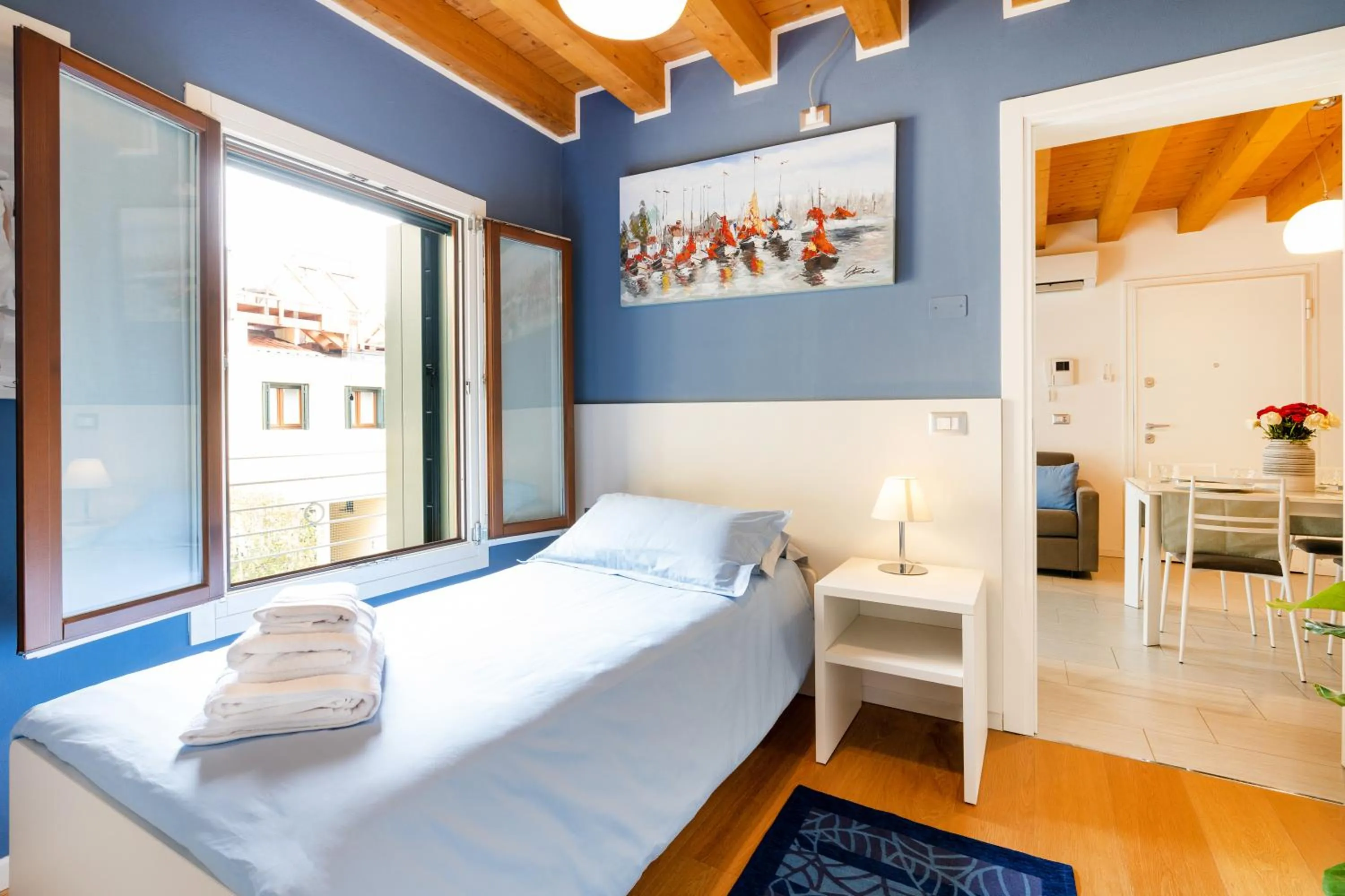 Bed in Ca' Degli Antichi Giardini Apartments