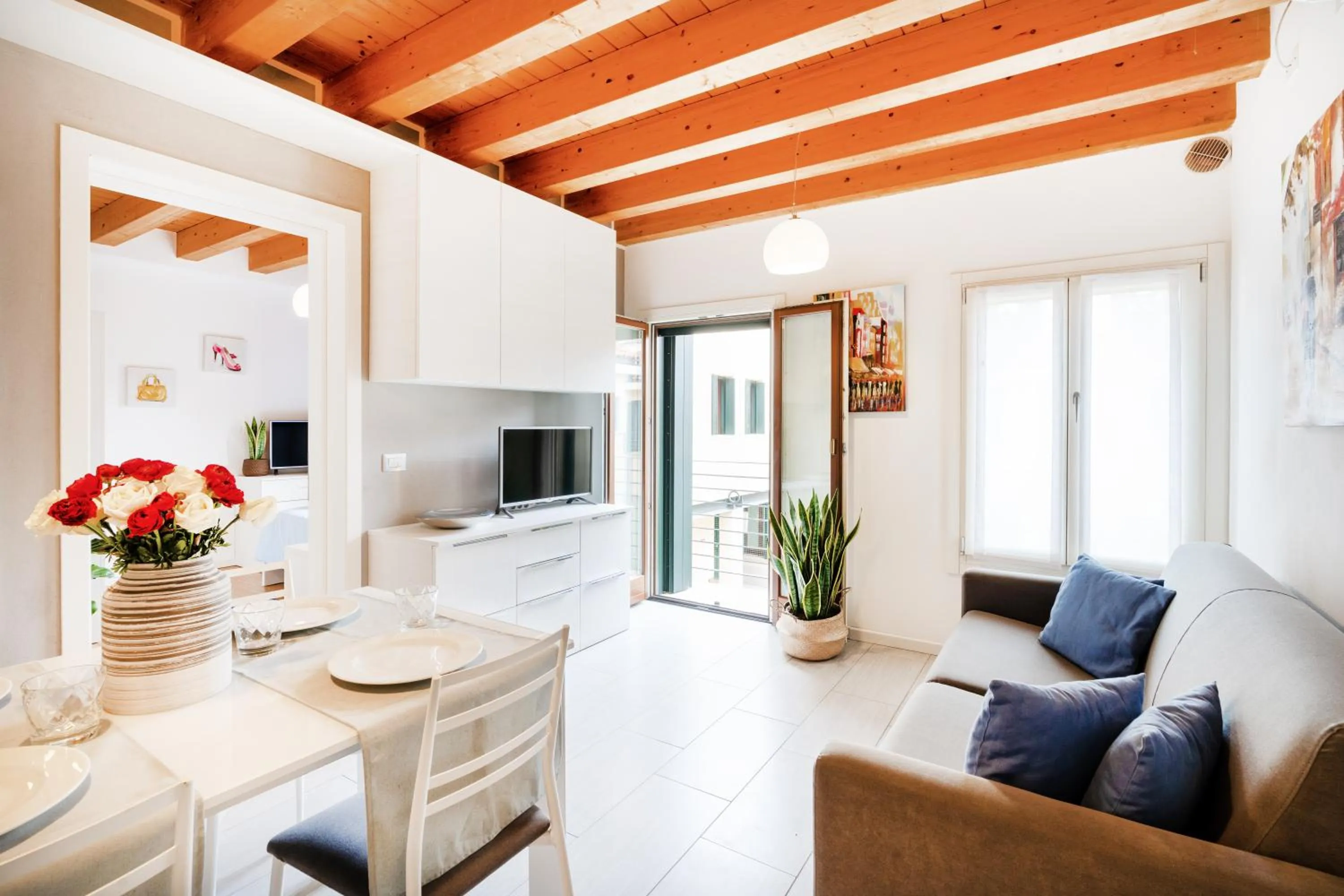 Living room in Ca' Degli Antichi Giardini Apartments