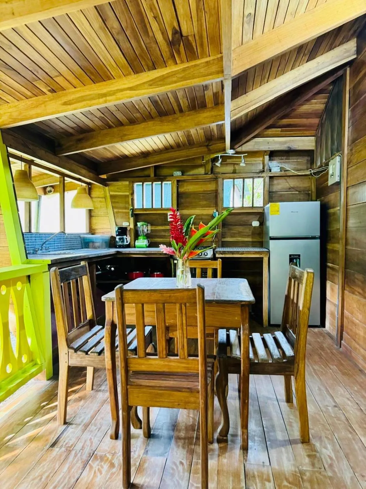 Dining area in El Jardin de Playa Negra