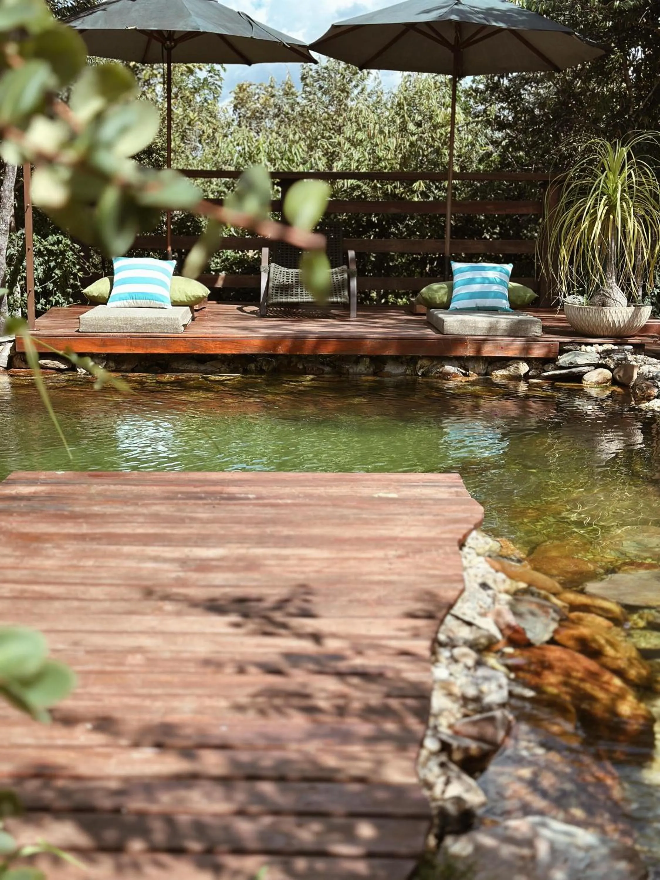 Pool view in Vila Abaton