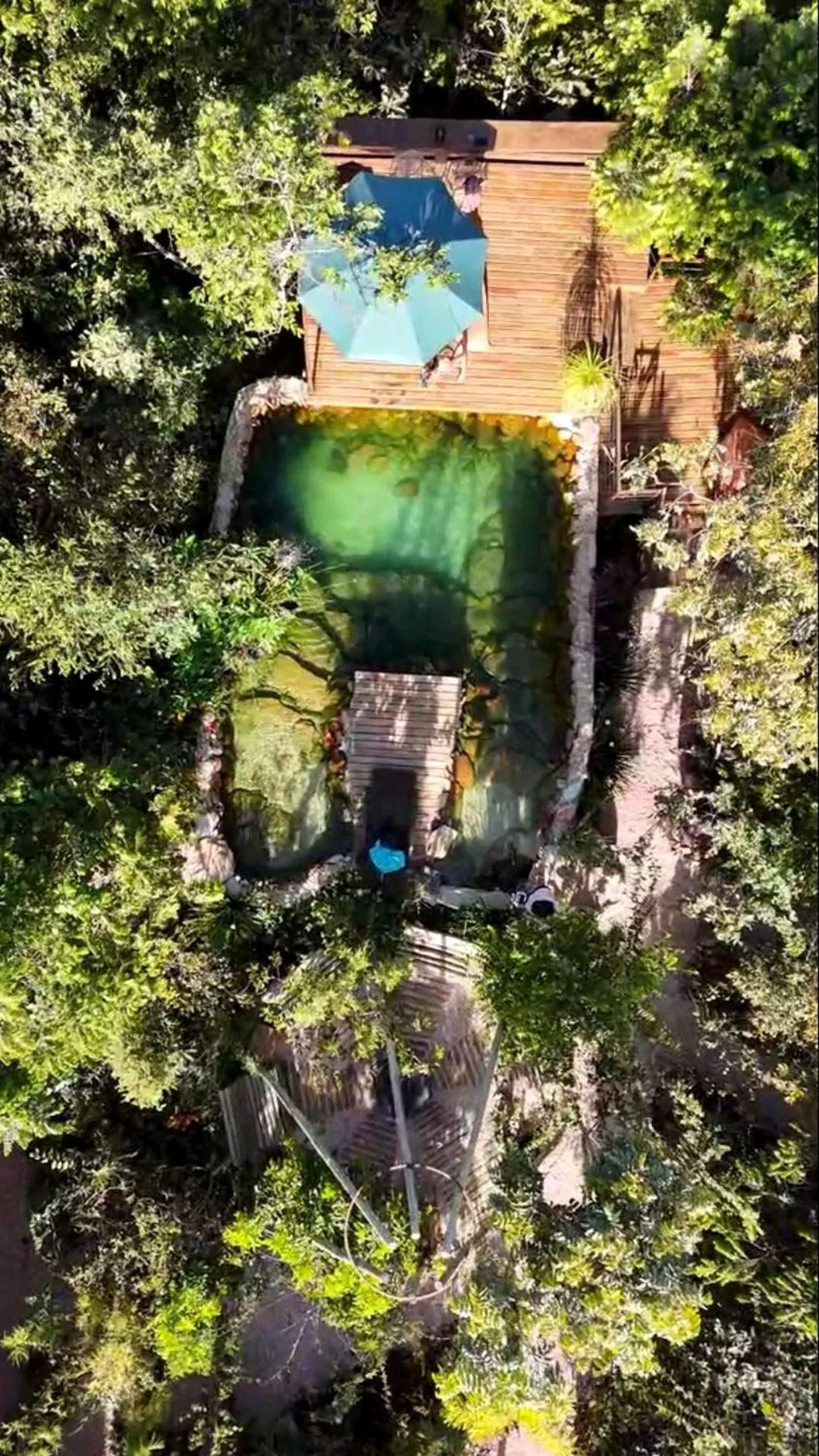 Pool view in Vila Abaton