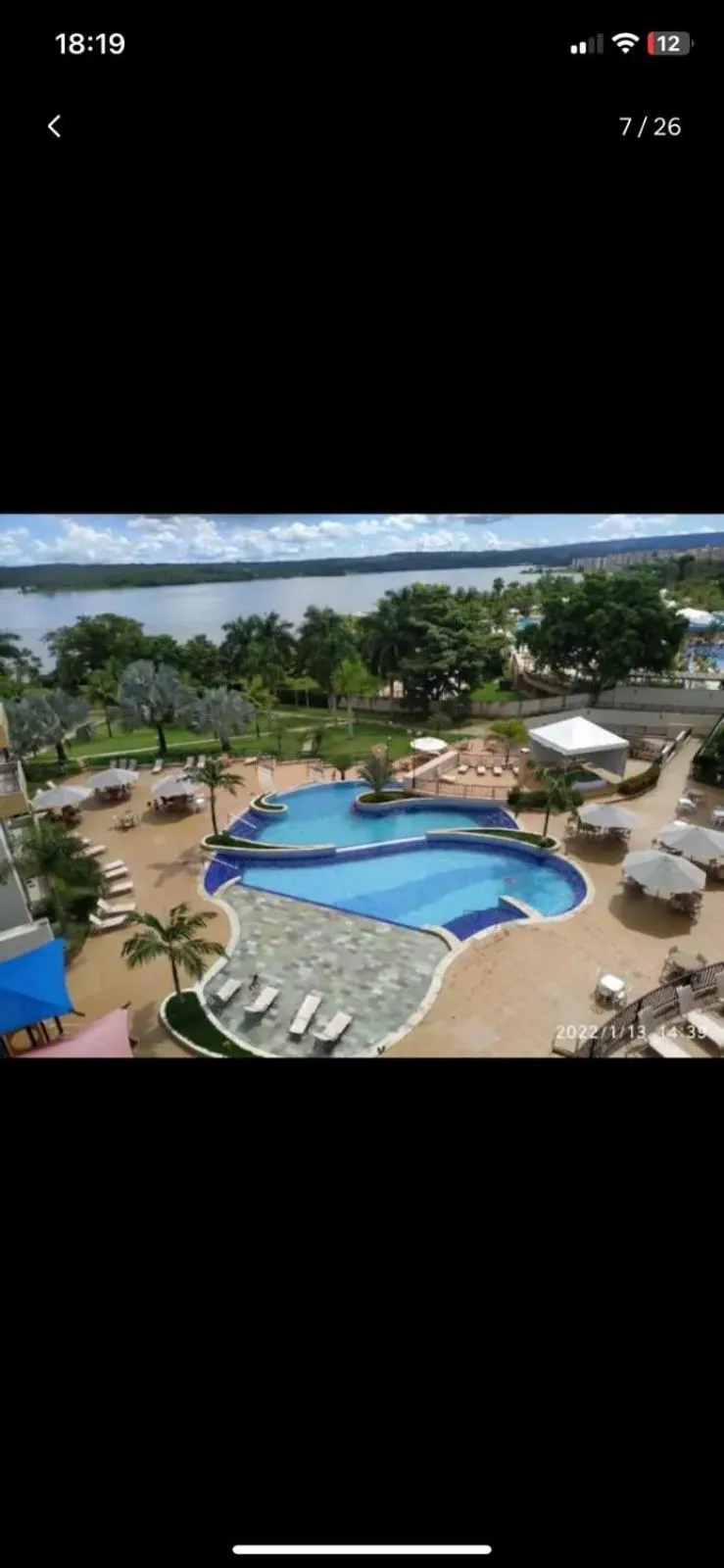 Pool view in Marina Flat & Náutica