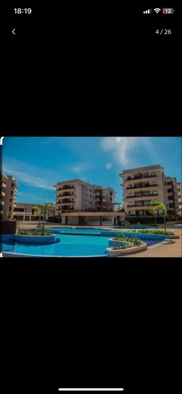 Pool view in Marina Flat & Náutica