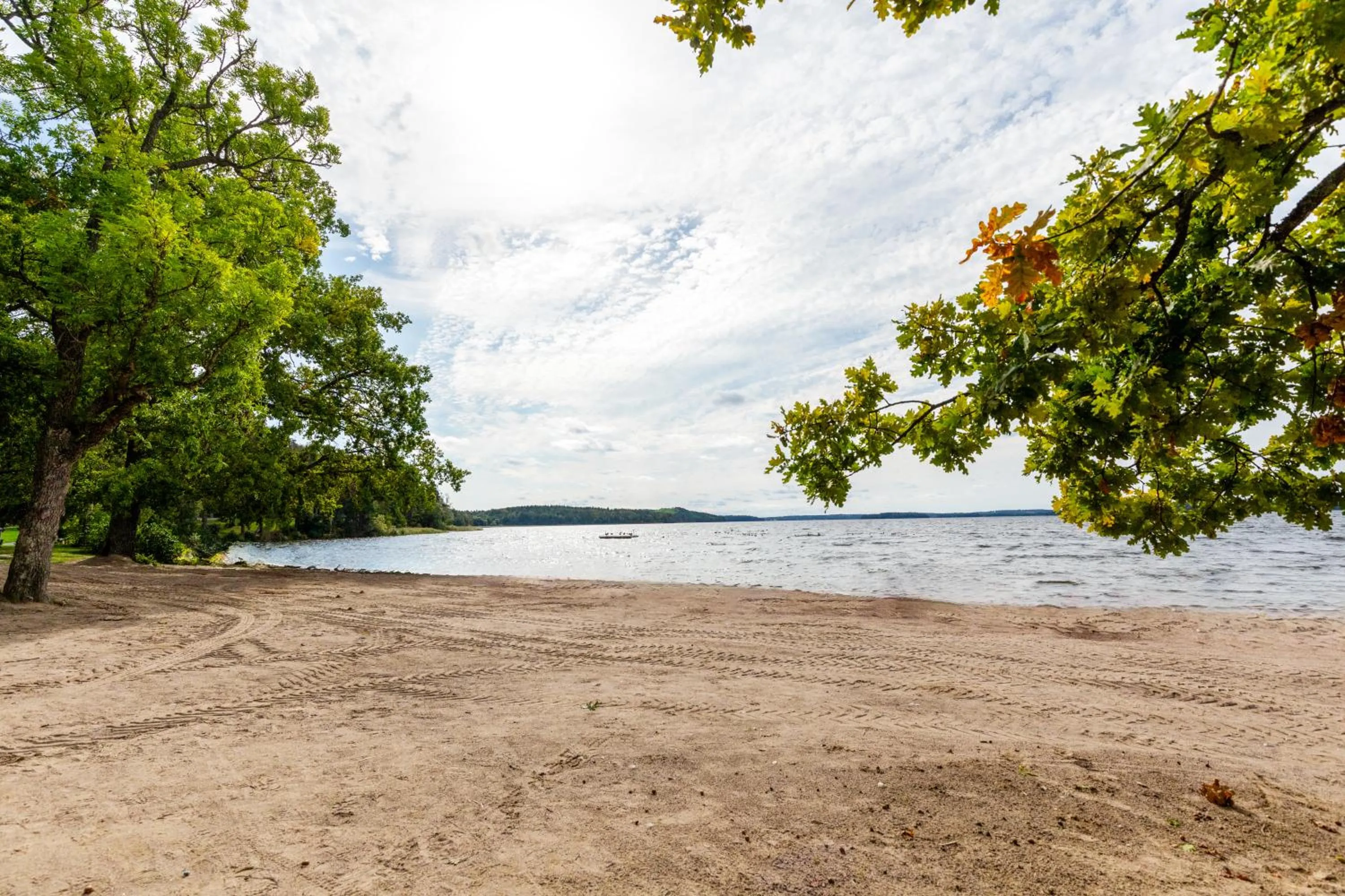 Beach in Kallhällsbaden Strandhotell