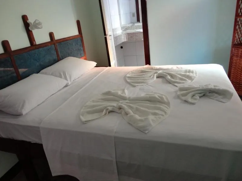 Bed in Pousada Norage