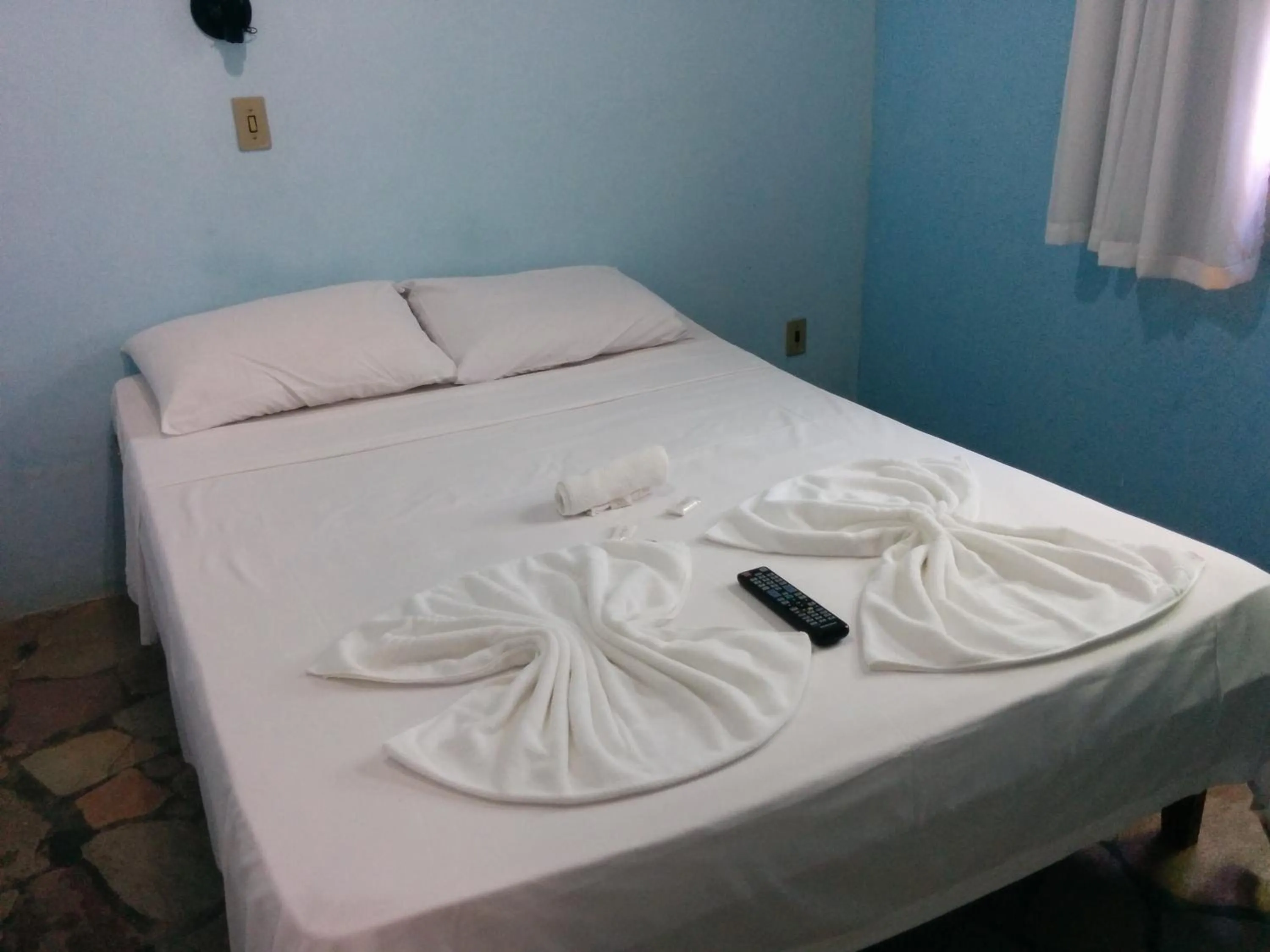 Bed in Pousada Norage