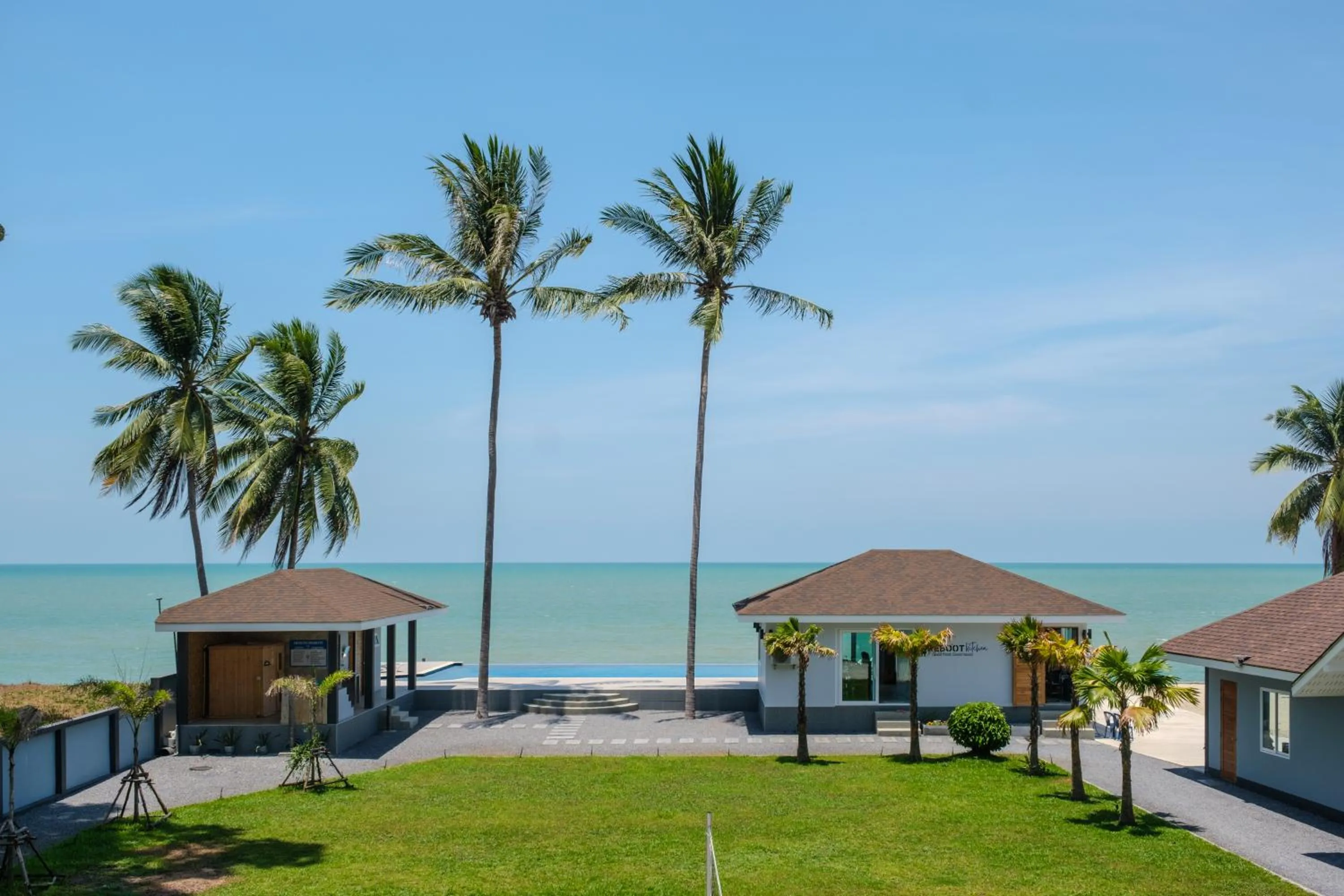 Pool view in Reboot Retreat Beach Resort, Restaurant, and Coffee Shop
