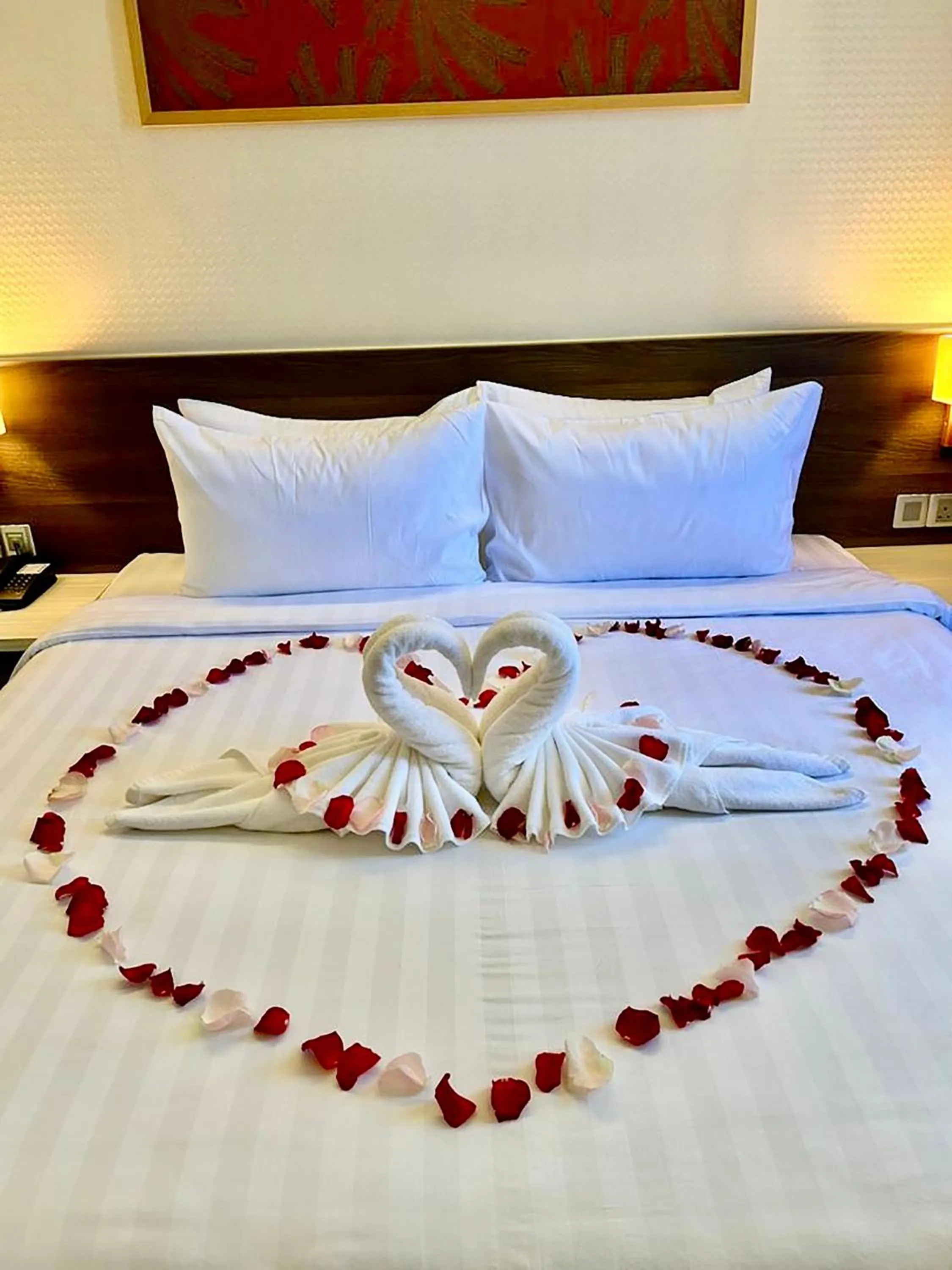 Decorative detail, Bed in Hotel Tamara Melaka