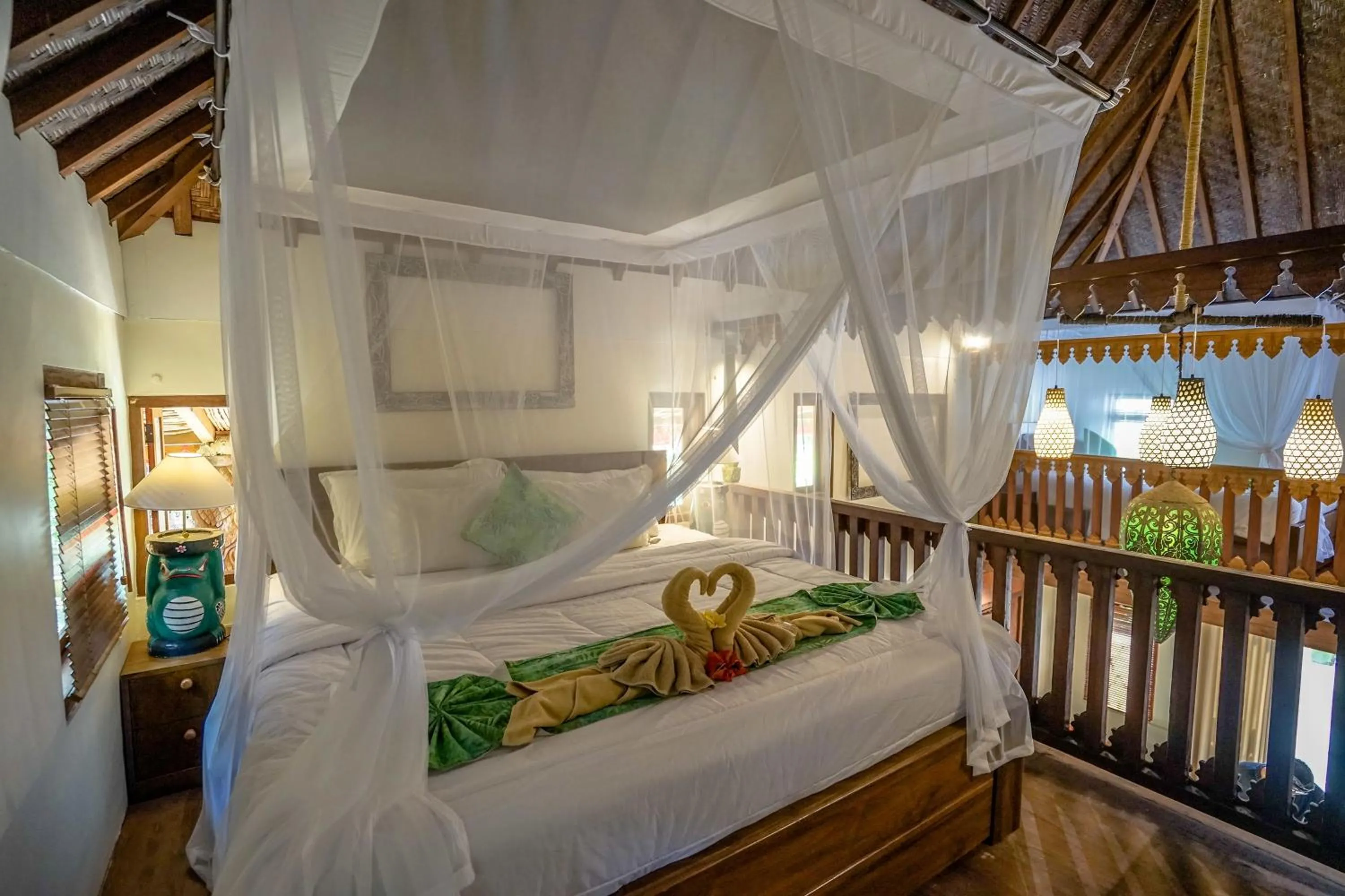 Bed in KTS Balinese Villas