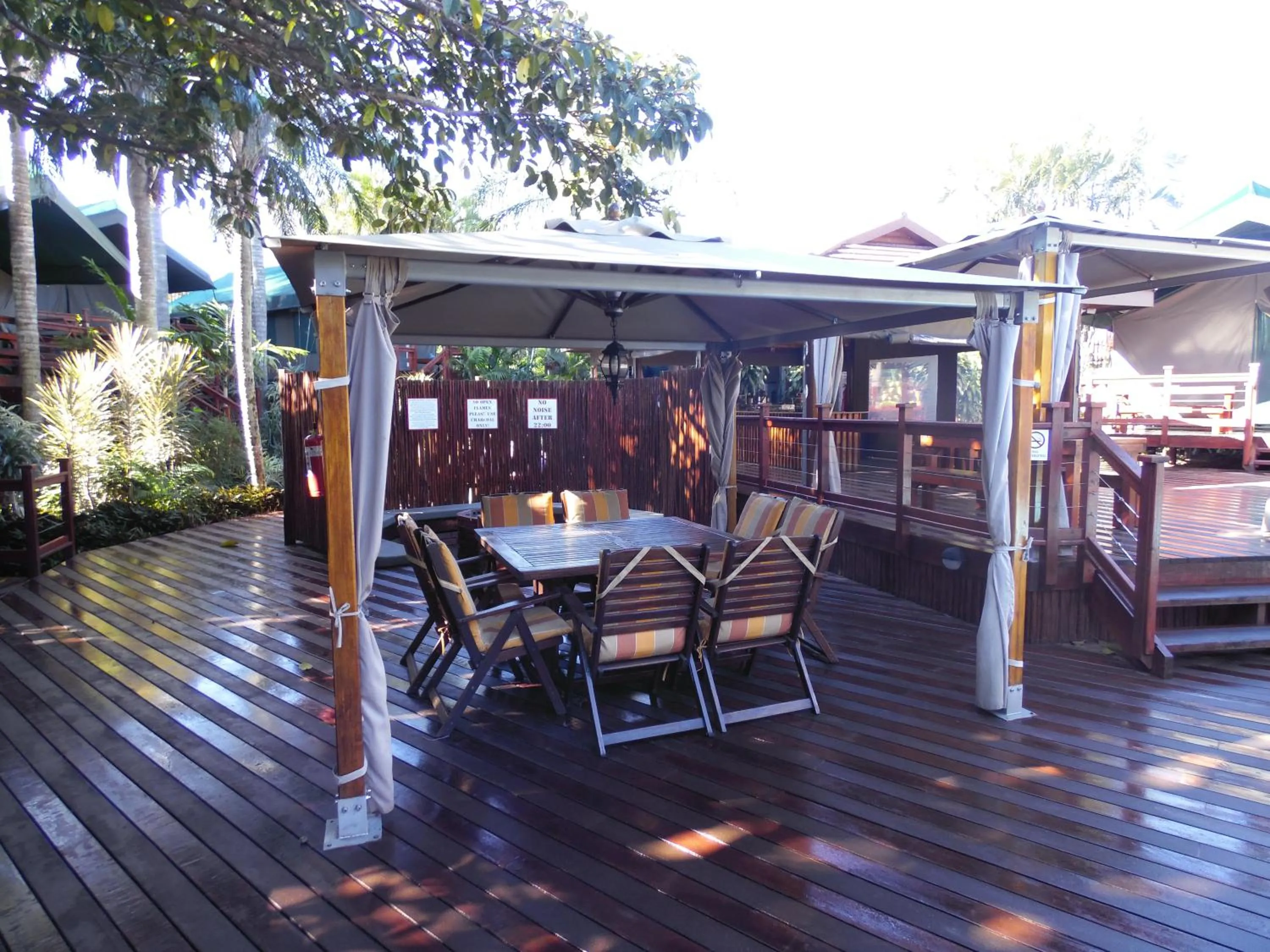 BBQ facilities in Luxury Tented Village @ Urban Glamping