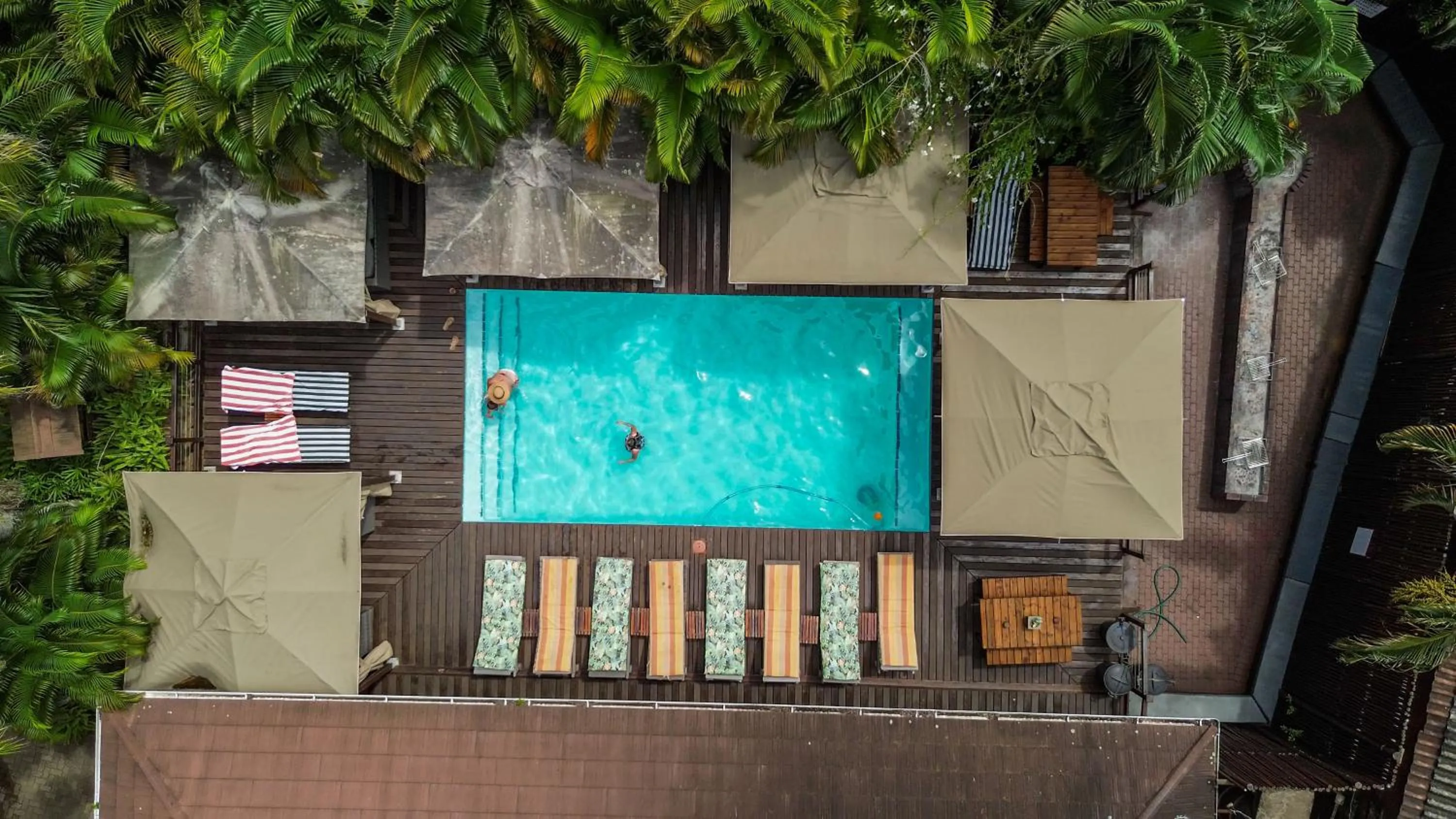 Pool view in Luxury Tented Village @ Urban Glamping
