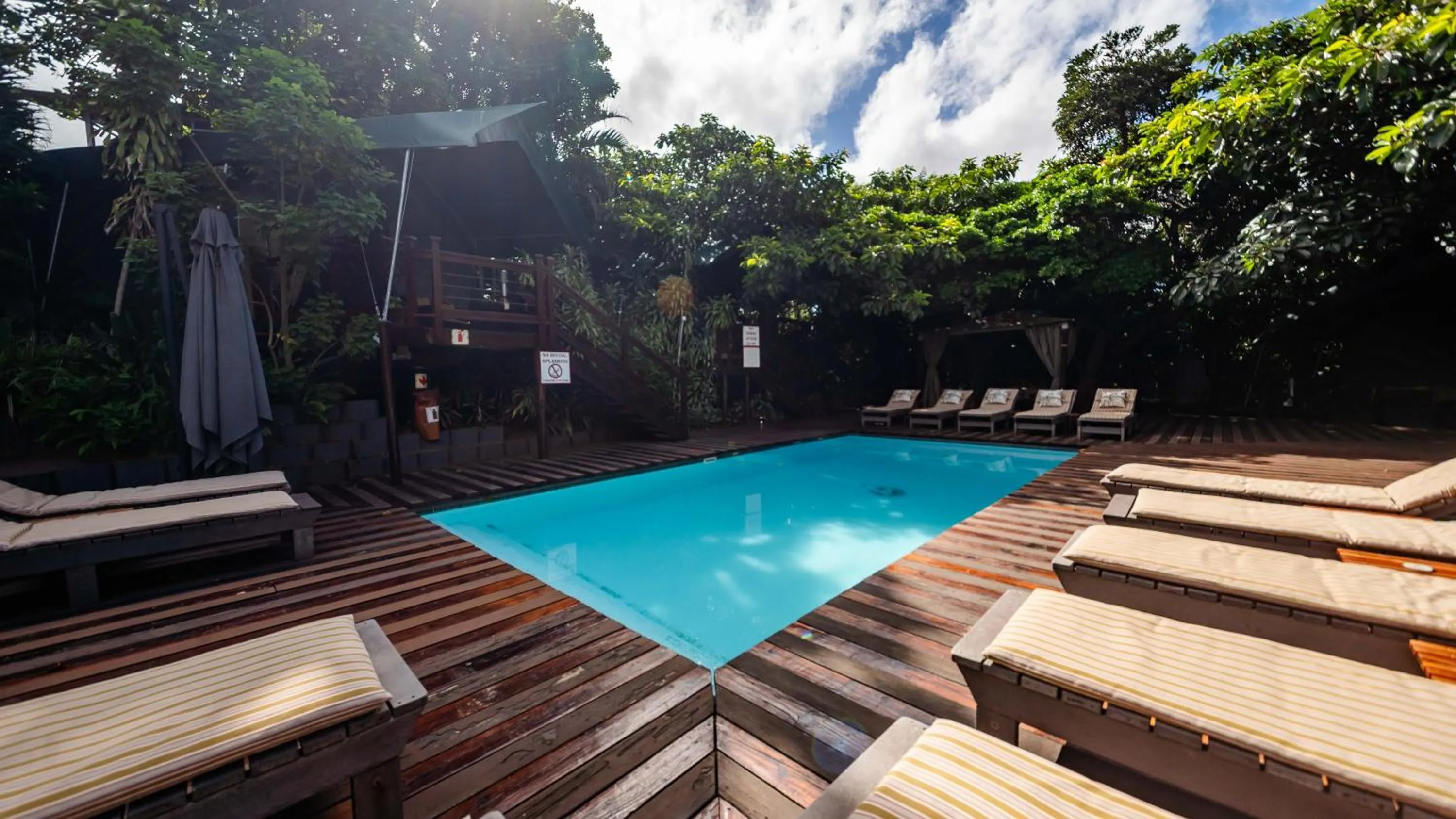 sunbed in Luxury Tented Village @ Urban Glamping